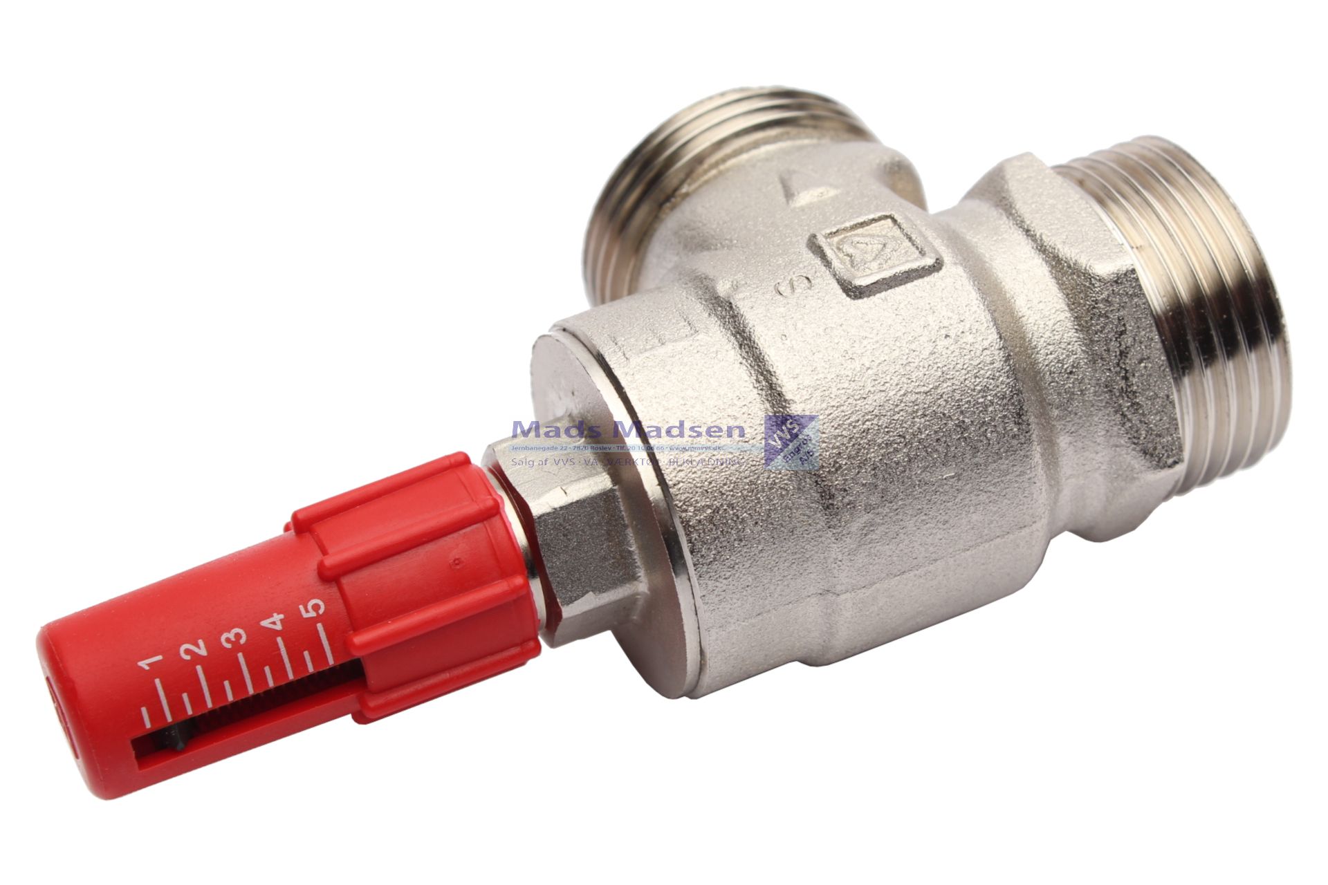 3/4" Herz overstrømsventil vinkelløbende  AVDO 4004-42