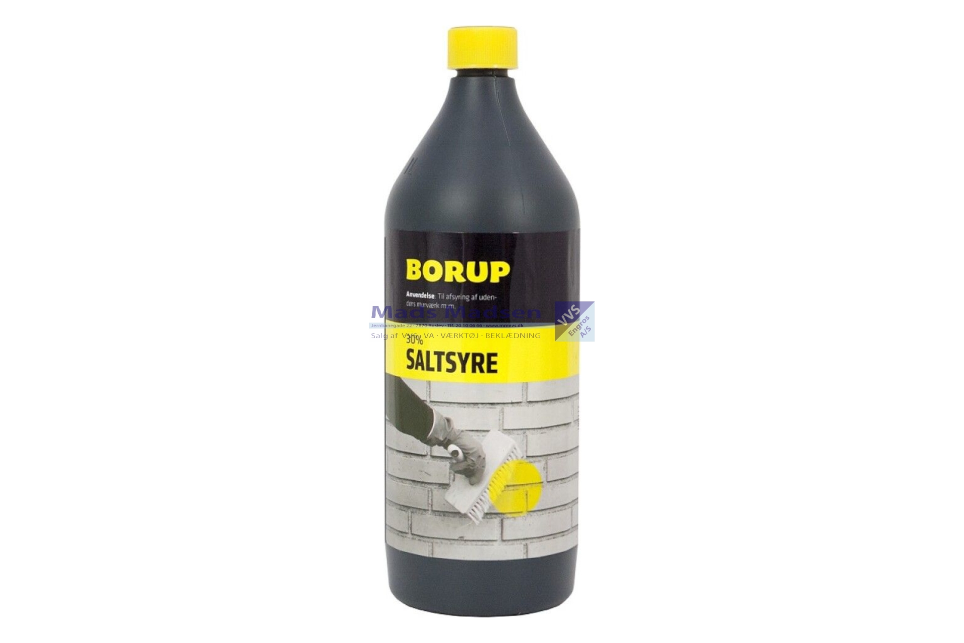 Saltsyre 30% 1 L - Farekl. 8 *NETTOPRIS*