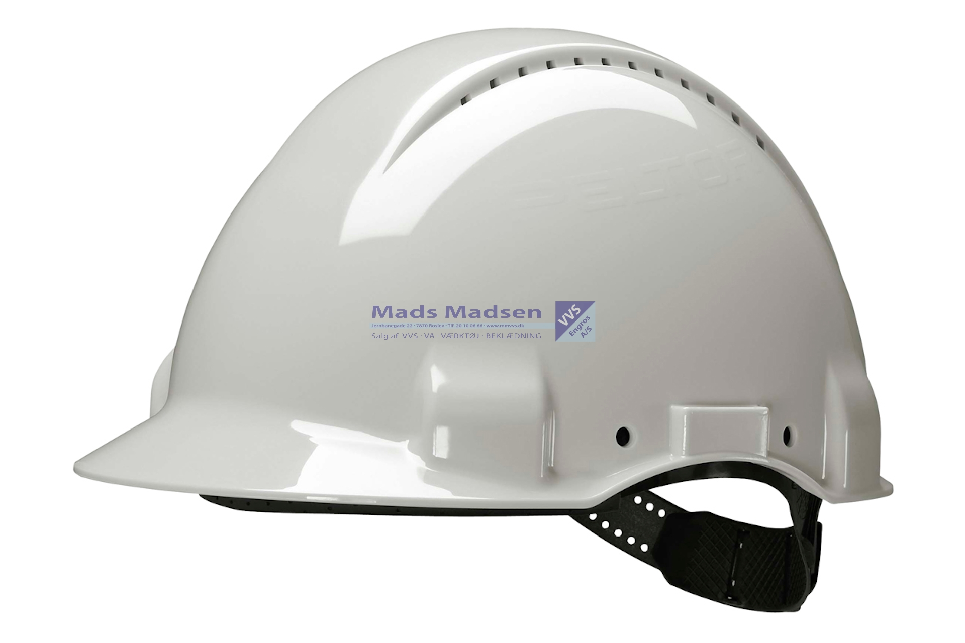 Peltor G3000 sikkerhedshjelm 133210 m/ Stilleskrue Hvid *NETTOPRIS*