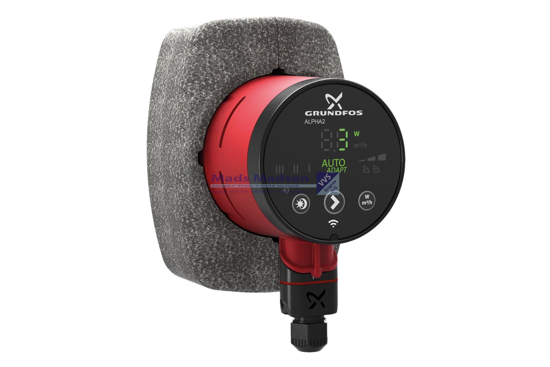 Grundfos Alpha2 20-40N 150mm brugsvandspumpe