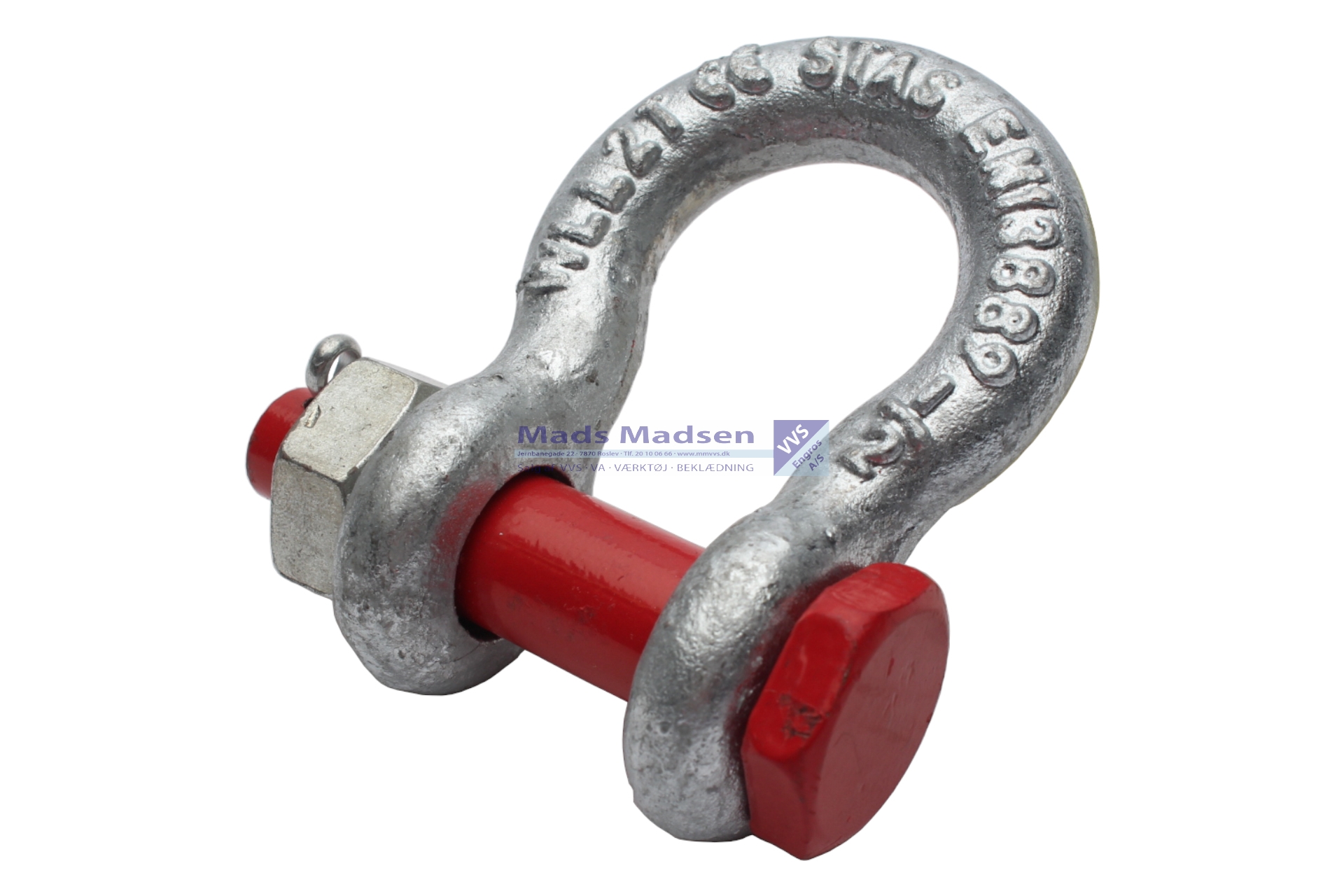 1″ varmtgalv. sjækel CE godkendt Kapacitet 8500 kg