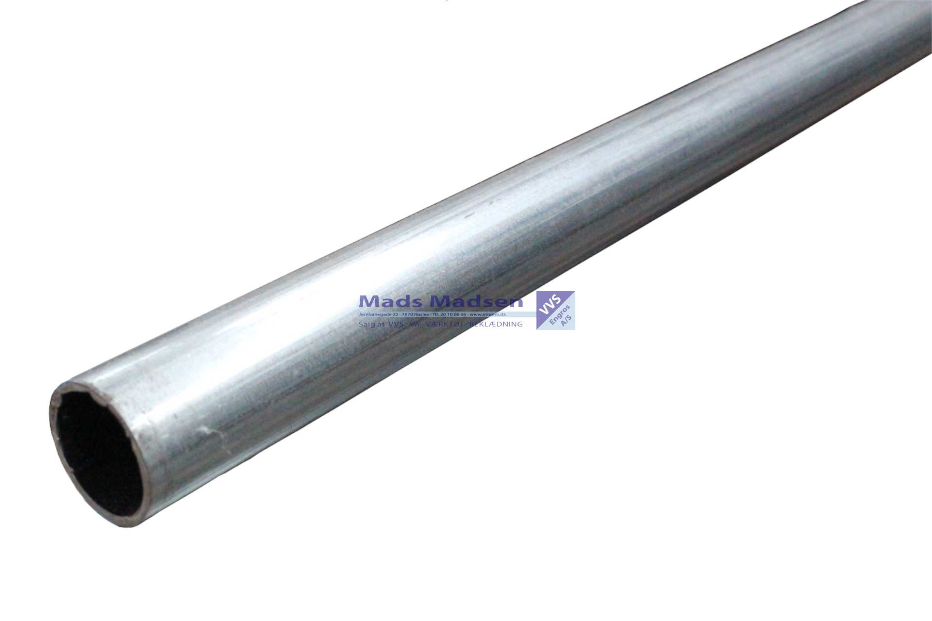 42 x 1,5mm RacMet galv. pres rør 6 mtr/lgd