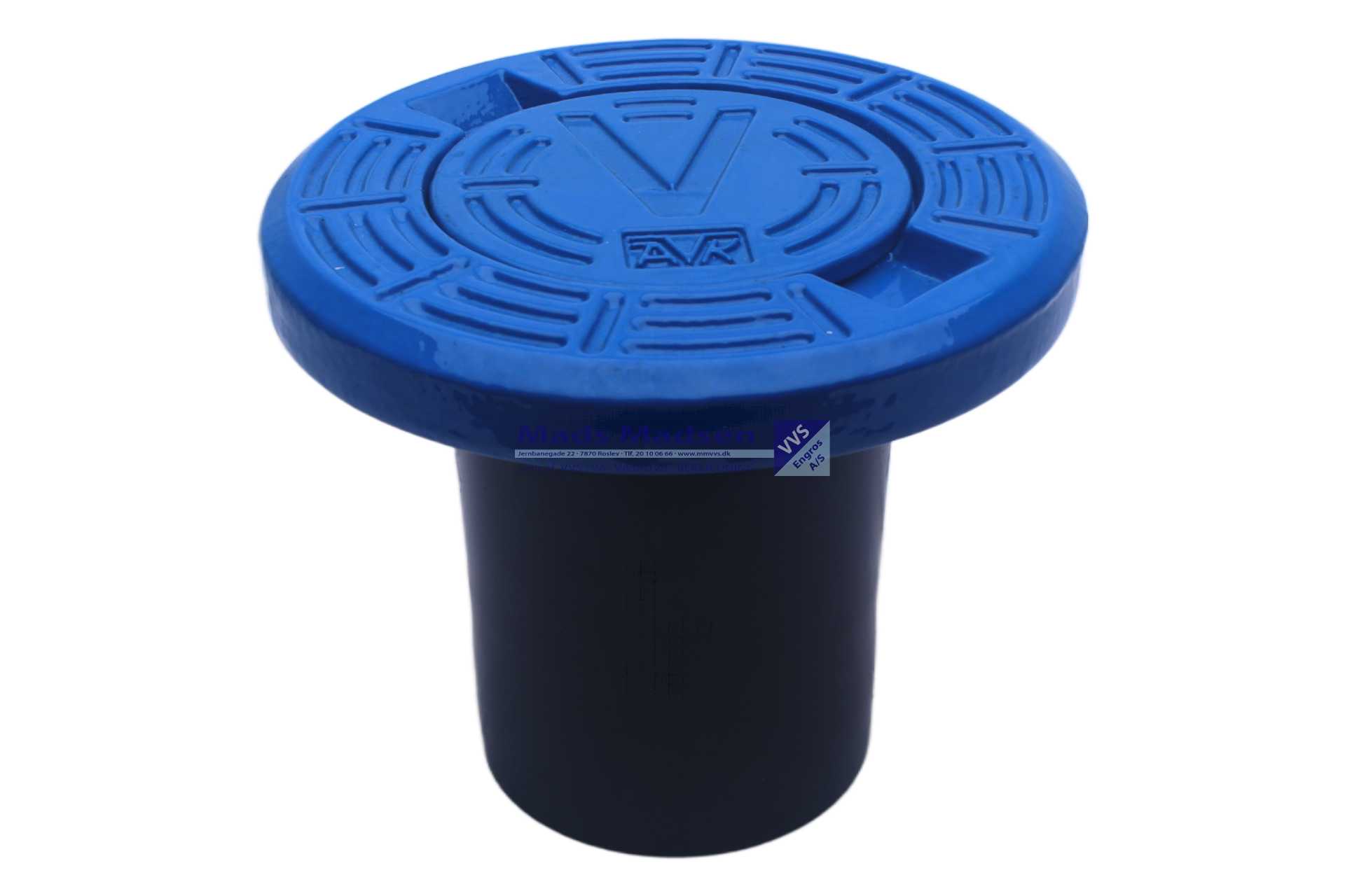 AVK komposit gadedæksel rund