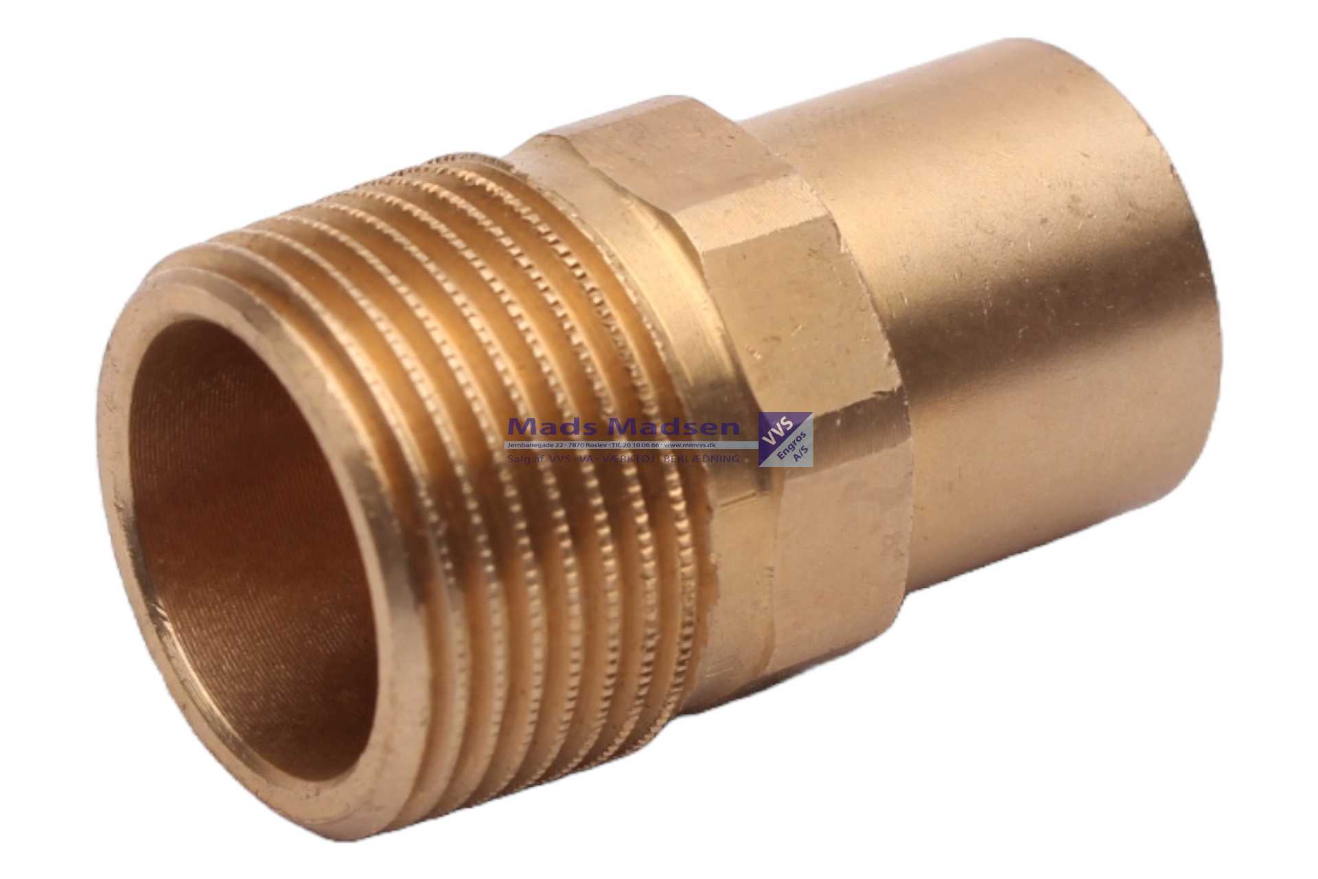 22mm x 3/4" loddeovergang n/n (S)