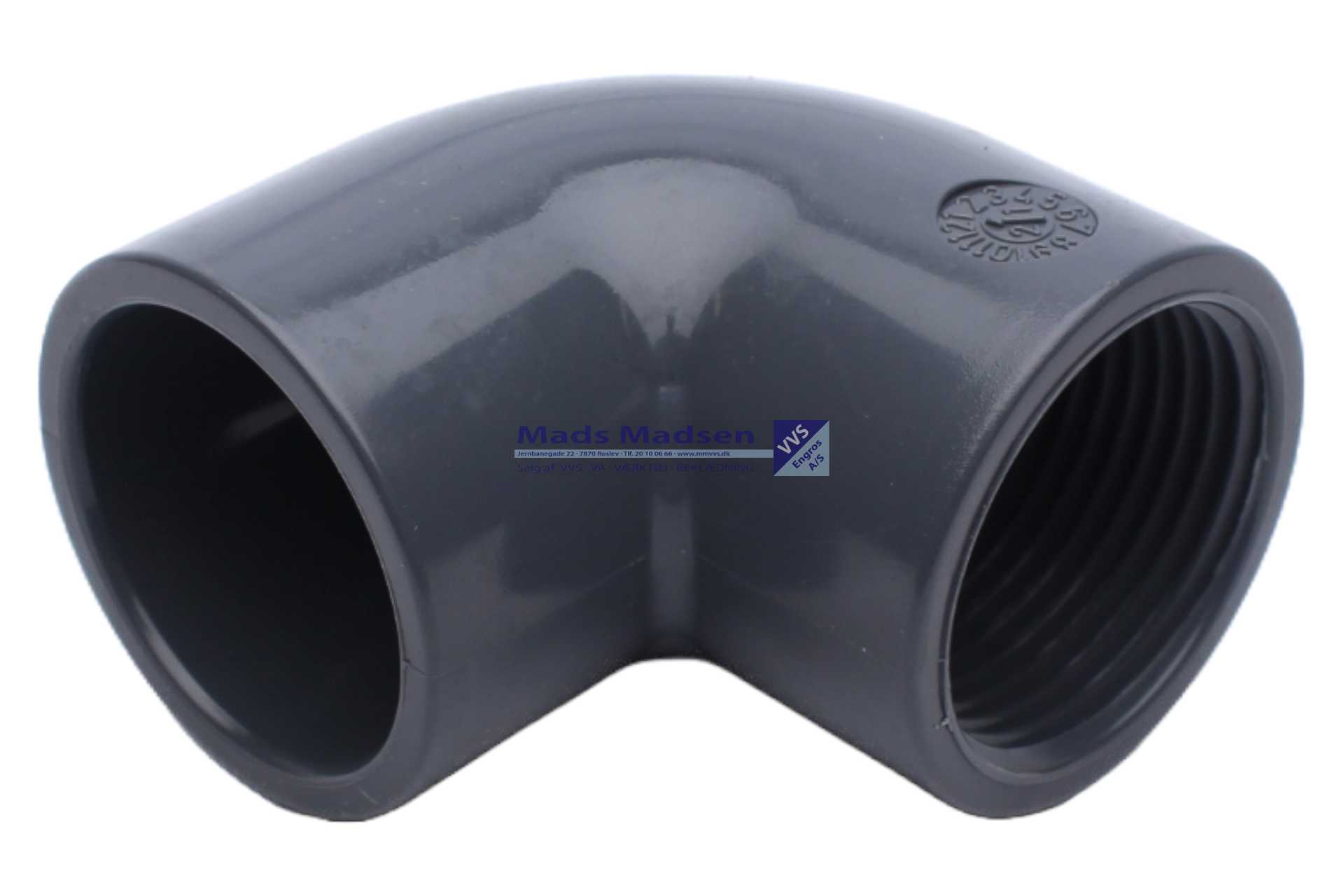 50mm x 1 1/2" Plasson pvc vinkel