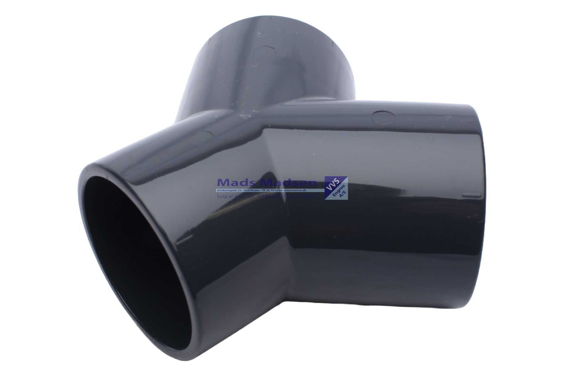 63mm Plasson pvc Y-stykke (skarp)