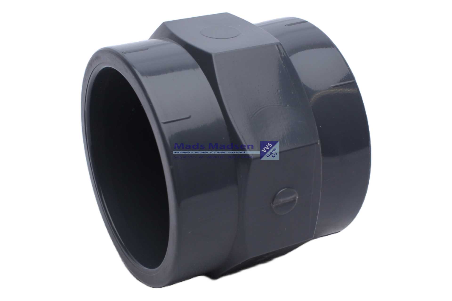 63mm x 1 1/2" Plasson pvc muffe