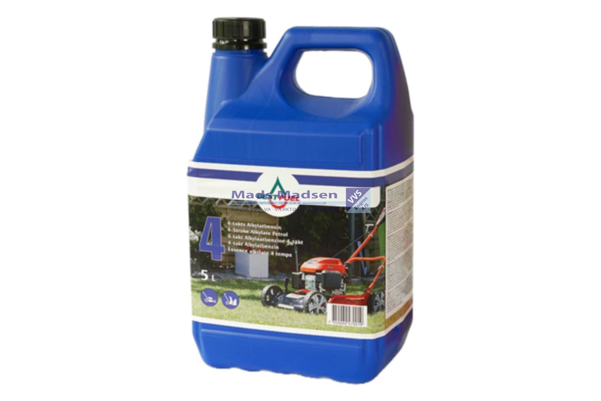 Bestfuel Miljøbenzin BLÅ 4 Takt á 5 ltr (incl. miljøafgift 24,25 kr.) - UN 1203 - Farekl. 3 *NETTOPRIS*