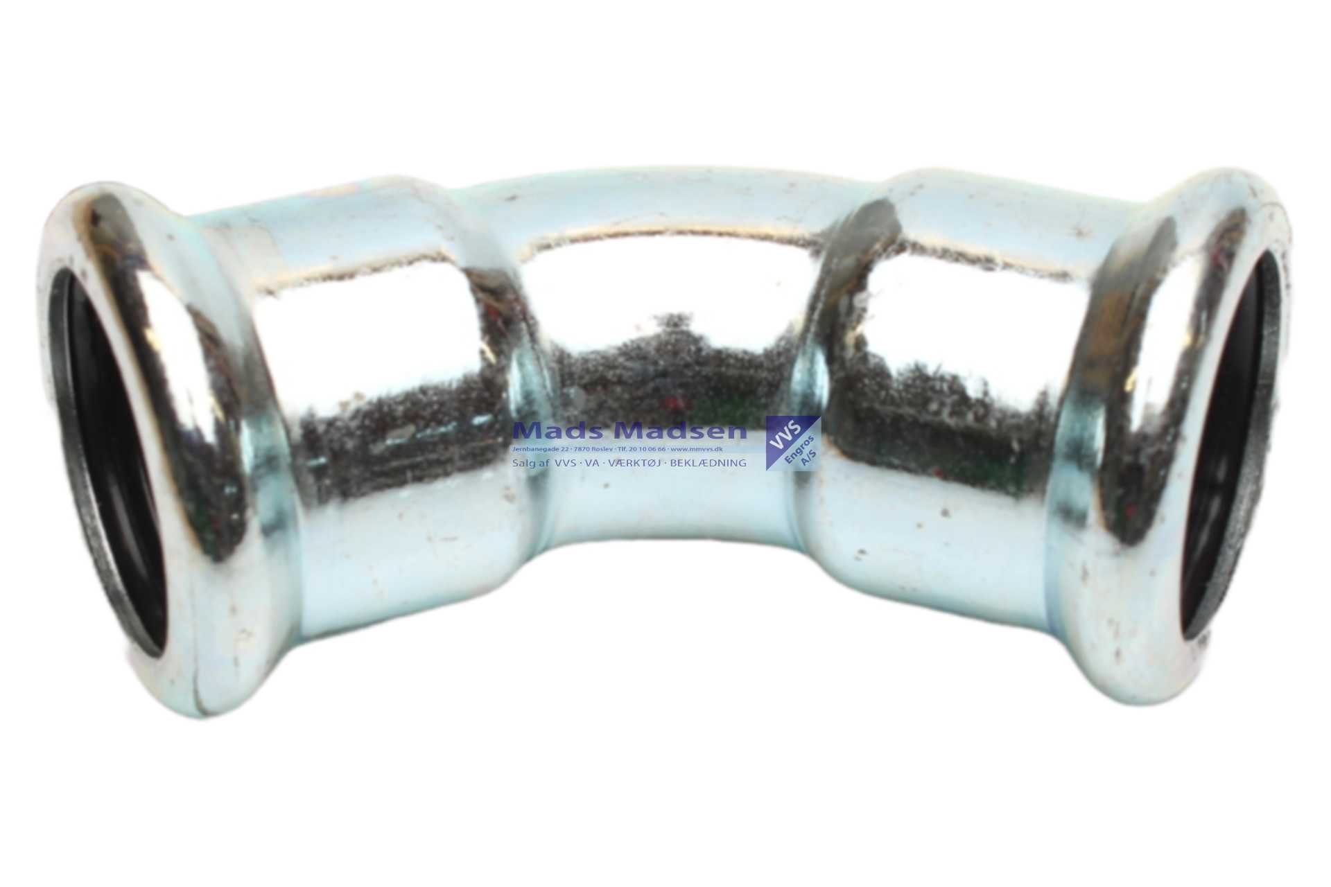 15mm RacMet galv. pres bøjn. pm/pm 45gr M-bakke