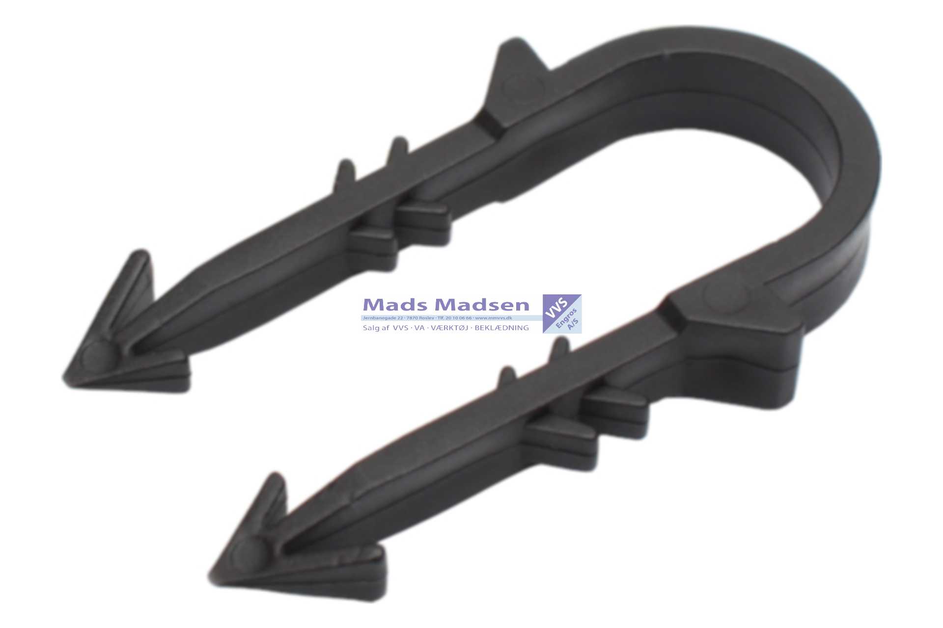 Rørclips t/gulvvarmerør lgd 54mm a' 300 stk