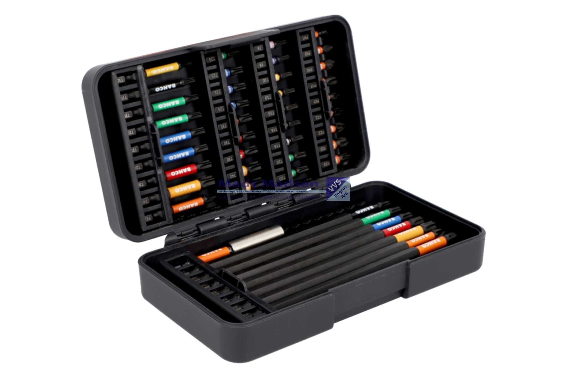 1/4" Slagbits i sæt Bahco 66IM/44C-1 44 dele *NETTOPRIS*