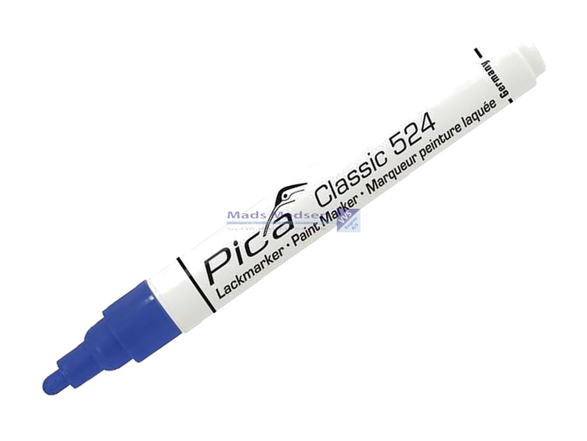 Pica Paint/Industri marker 2-4mm rund spids BLÅ 524/41