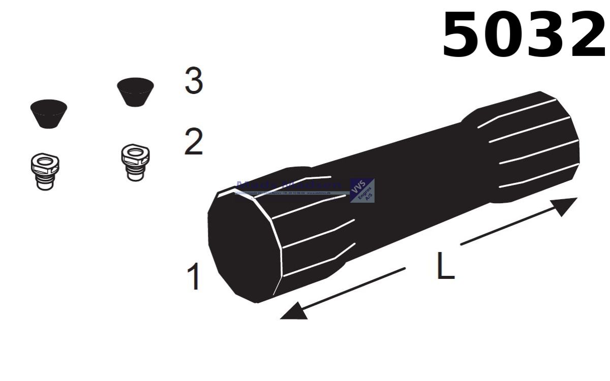 SX-WP 140-110 / 125-110mm red. krympemuffe f/præ-iso pex t/flydende skum 5032 0140000000