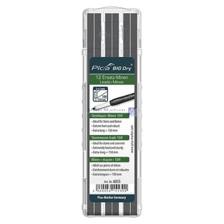 Pica Refill til Pica Big Dry 12 x grafit 10H 6055