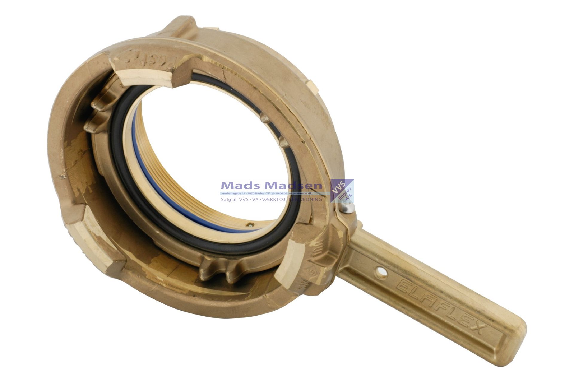 MK Tankvognskobling 4"/DN100 komplet messing muffe