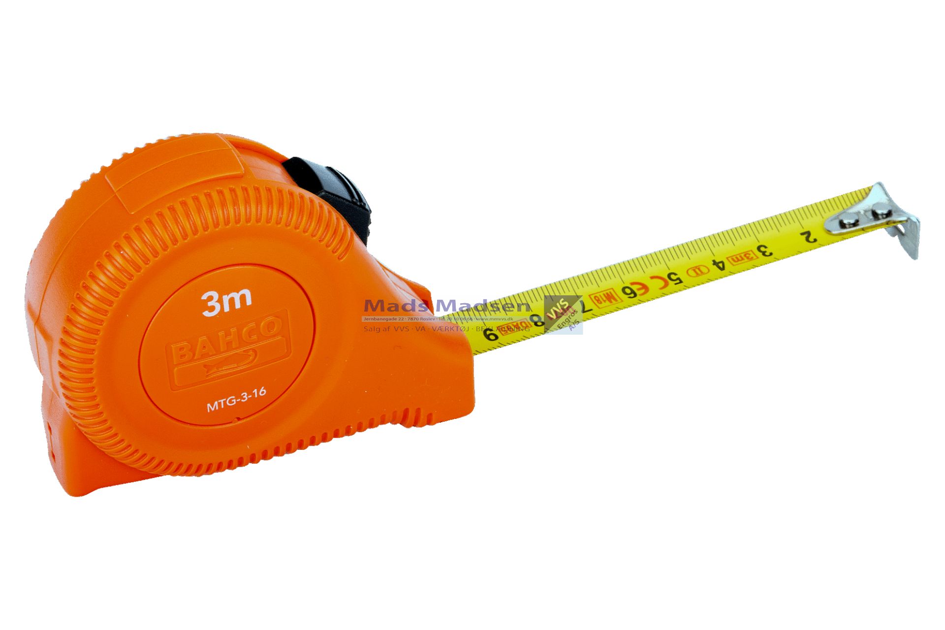 Båndmål Bahco MTG 5mtr x 19mm *NETTORPIS*
