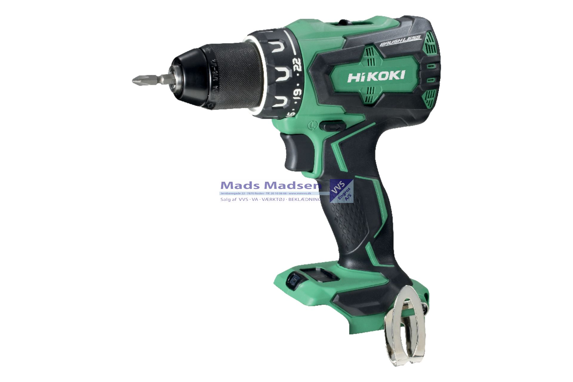 Hitachi / Hikoki Boreskruemaskine DS18DE 18V kulfri 70Nm TOOL ONLY pap-amb. *NETTOPRIS*