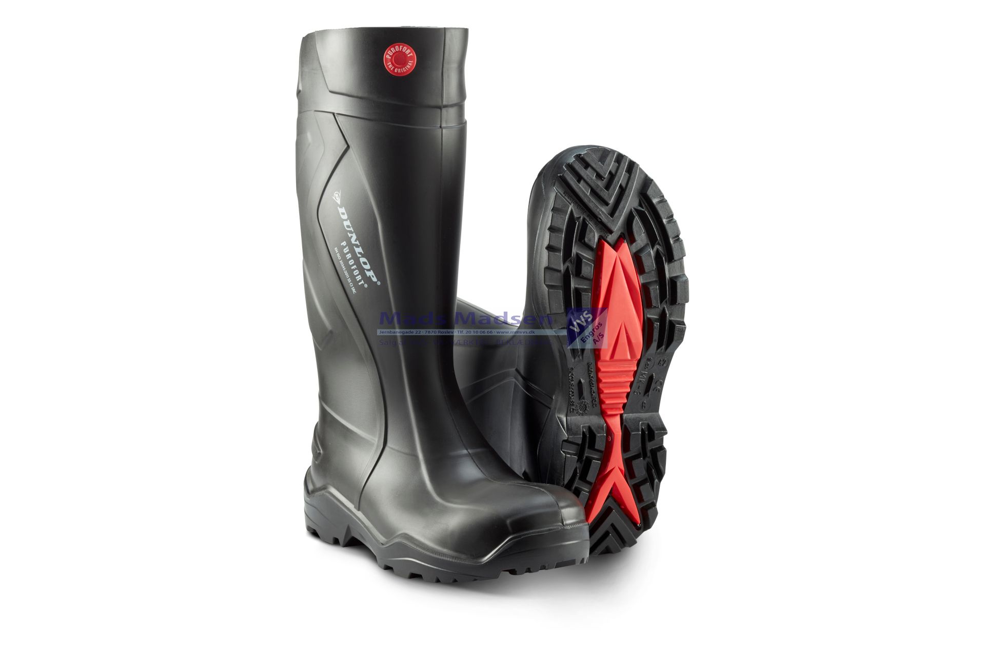 Sika gummistøvle m/sikkerhed Dunlop 762041 Purofort+S5 str. 45