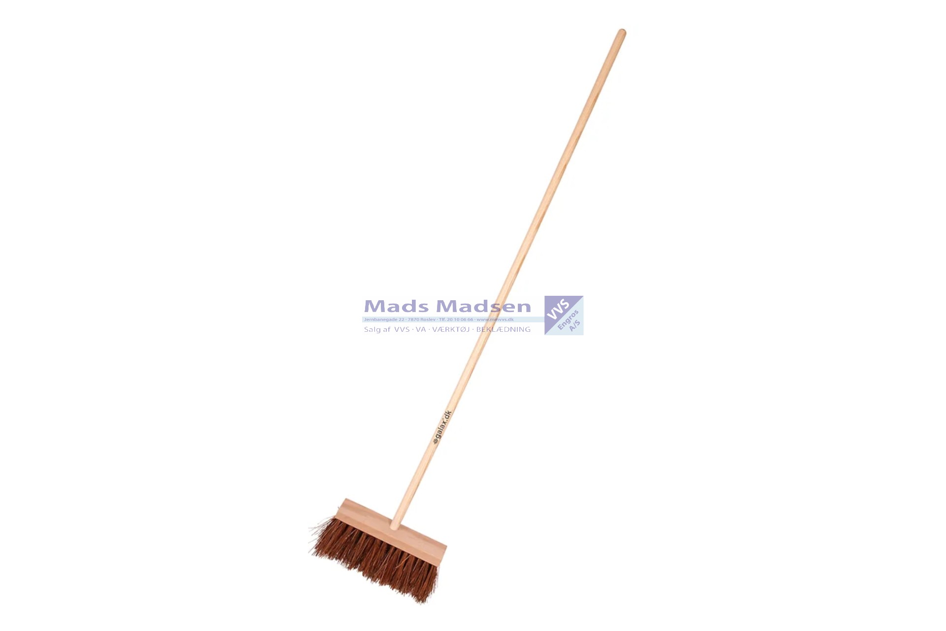 Galax kost 30cm med skaft / Piassava naturbørster 141235
