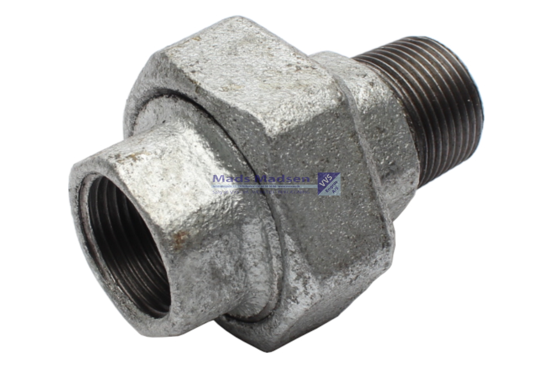 1 1/2" galv union m/n