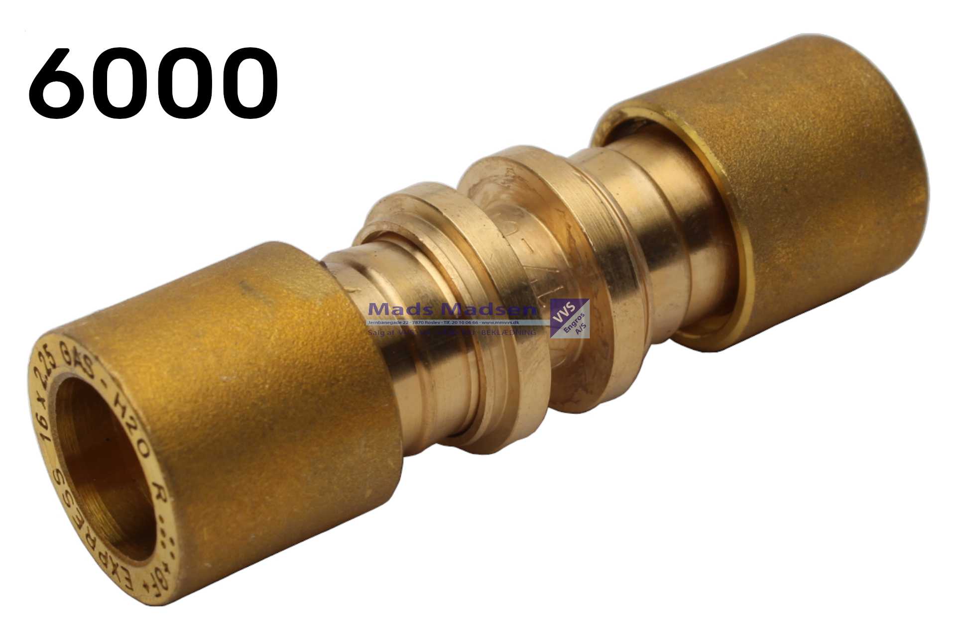 16 x 16mm Logstor alu-flex preskobling 6000 0016001016