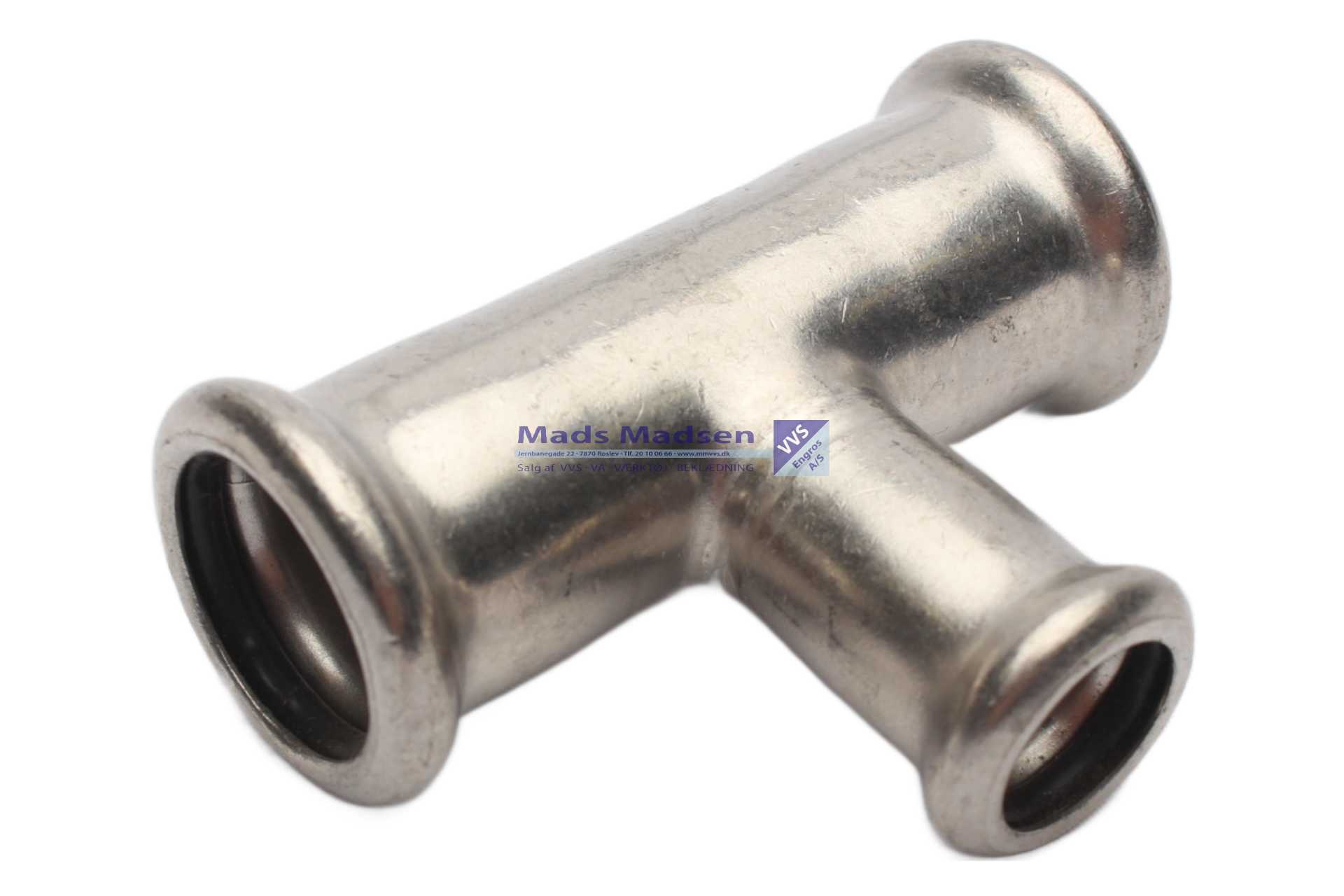 18 x 15 x 18mm RacMet RF/SF pres tee pm/pm/pm M-bakke 316L