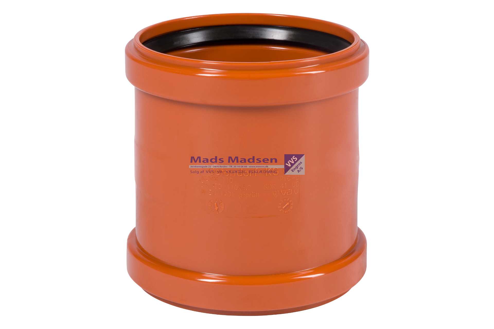 110mm Ostendorf PVC dobb stikmuffe 32 stk/krt