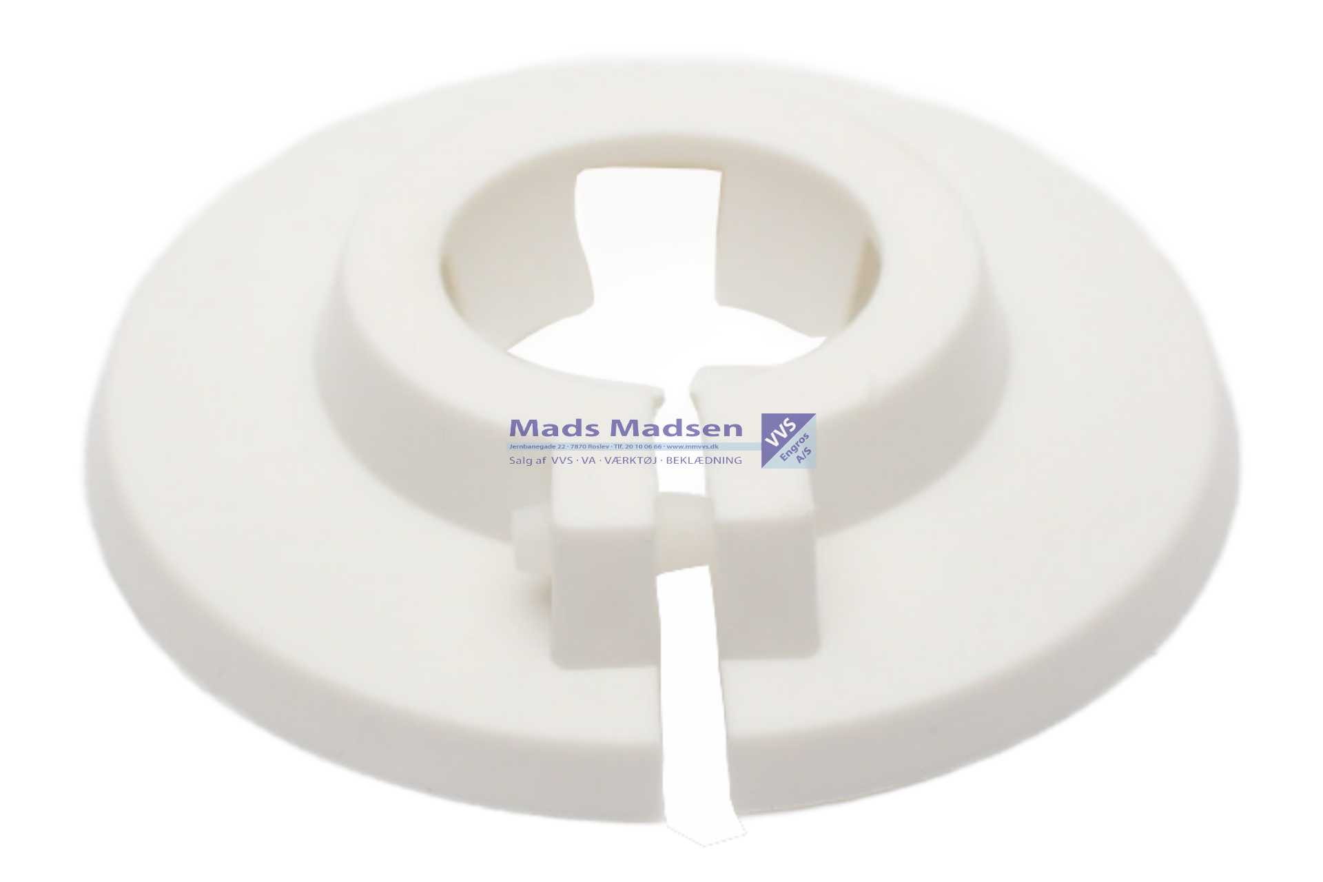 18mm hvid to-delt plastroset