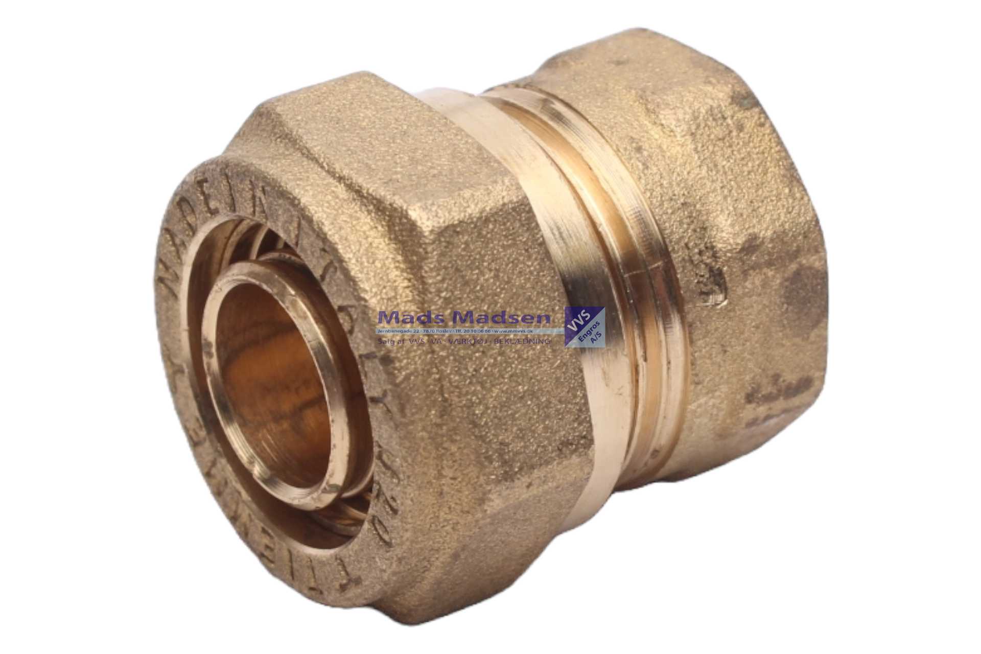 20mm x 1/2" Tiemme pex m/muf m/bøsn