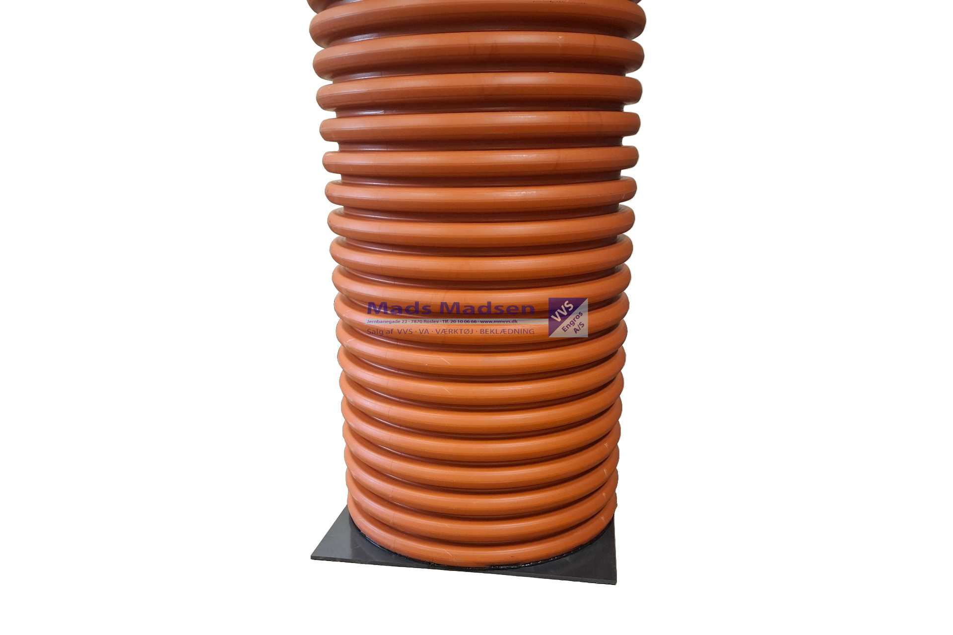 DN 600 x 3000mm Flow-Drain PP multibrønd / drænbrønd m.1-lag væg & firk. pålimet bund