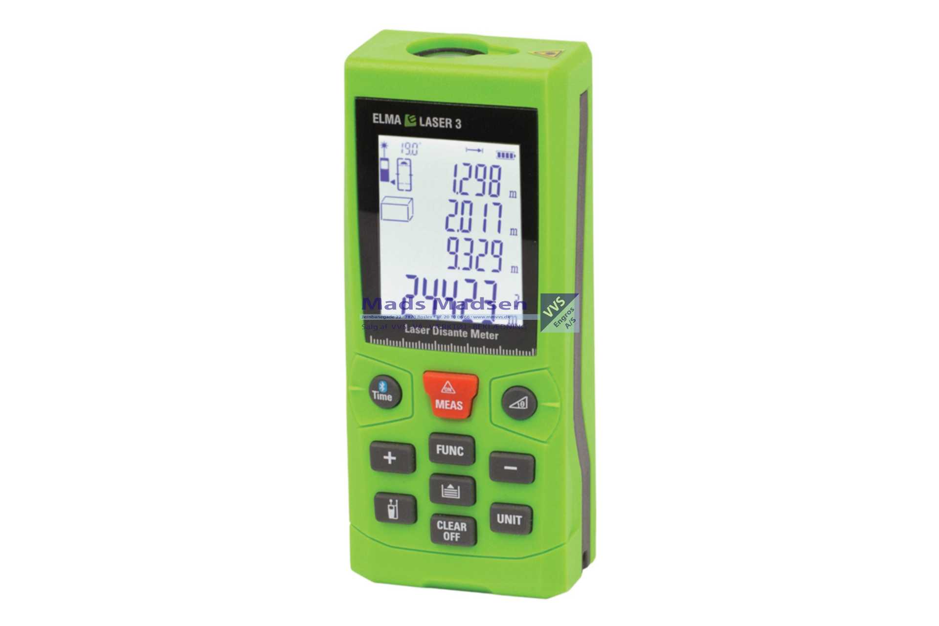 Elma Laser 3 afstandsmåler 80 mtr med vinkelmåler og Bluetooth ELnr.6398206565 *NETTOPRIS*
