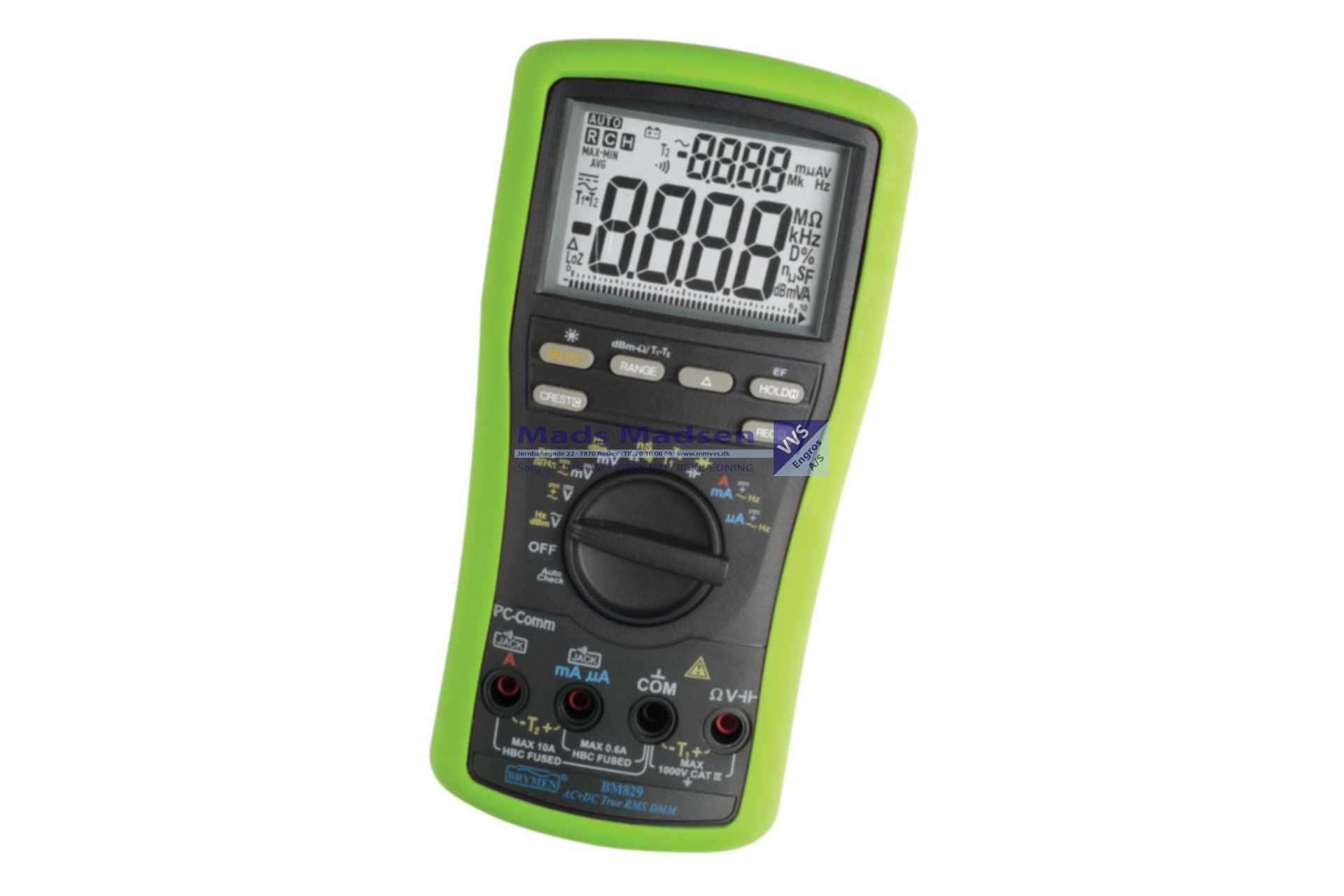 Elma Multimeter BM829 SAND RMS KAT IV 1000V EL nr. 6398910932 *NETTOPRIS*