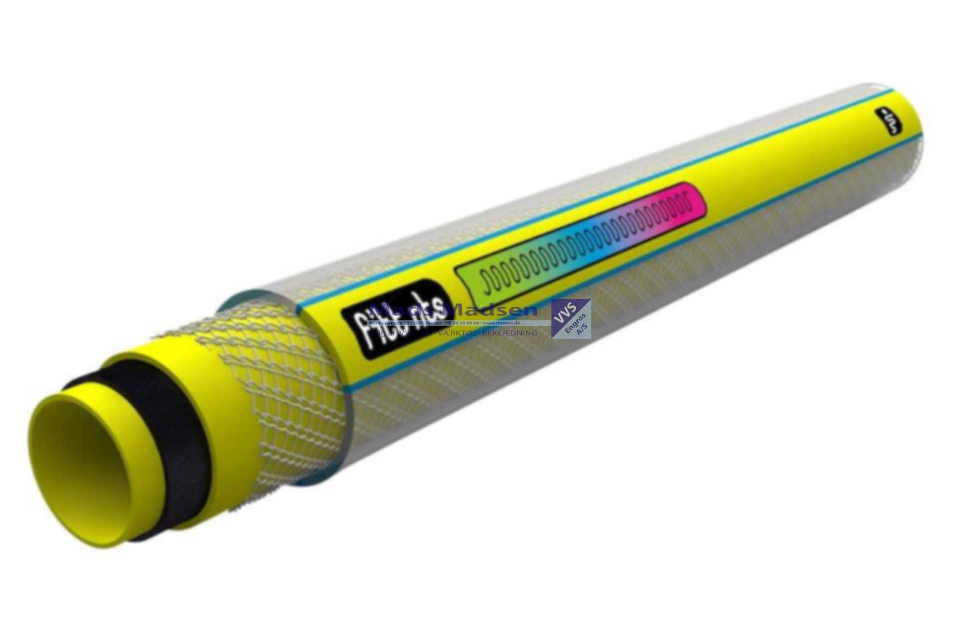 1" Gul NTS Yellow vandslange á 25 mtr Ftalatfri 60gr - 7bar *NETTOPRIS*