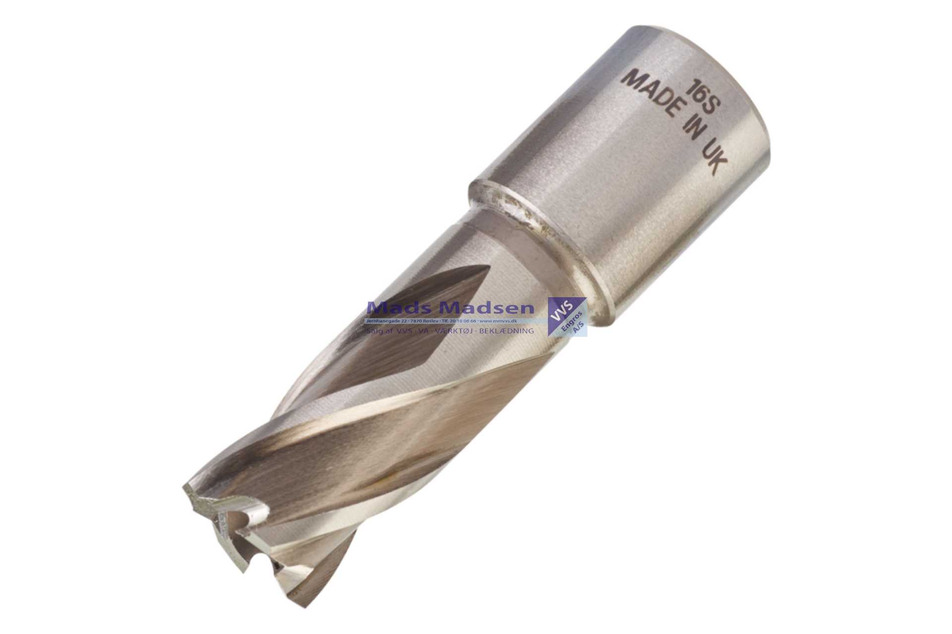 Milwaukee HSS Kernebor 16X30mm Weldon fæste 19mm 4932343272 *NETTOPRIS*