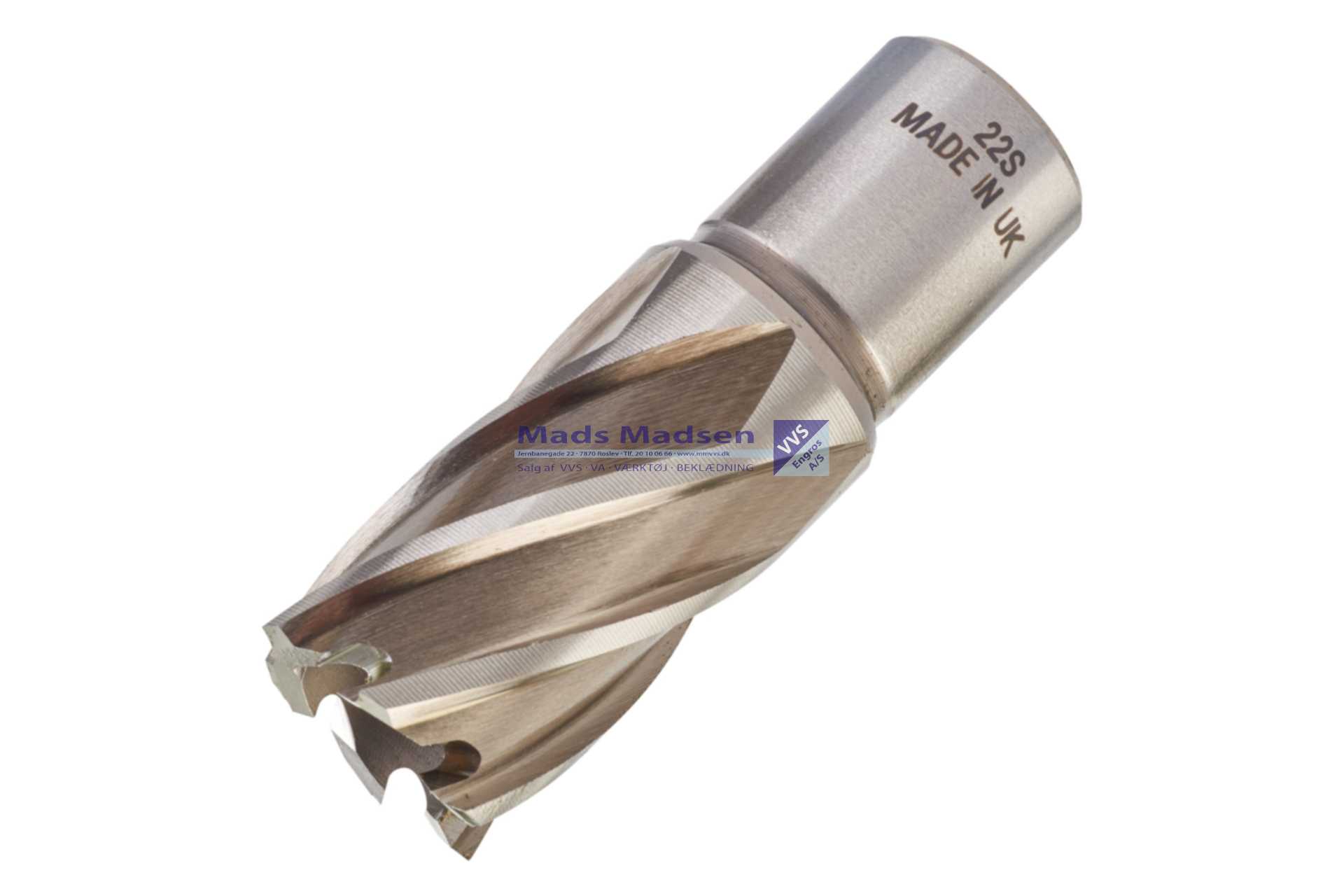 Milwaukee HSS Kernebor 22X30mm Weldon fæste 19mm 4932343278 *NETTOPRIS*