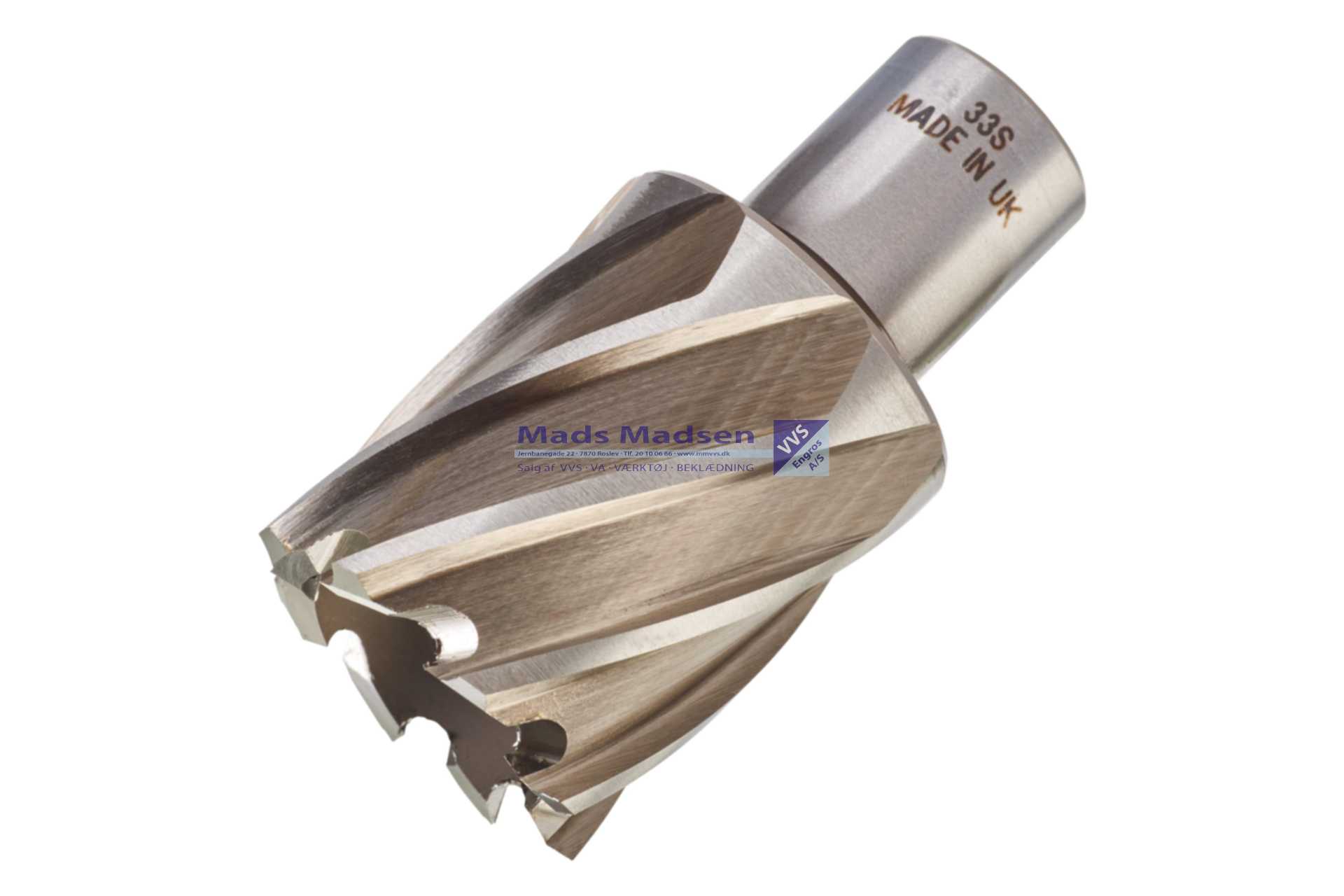 Milwaukee HSS Kernebor 33X30mm Weldon fæste 19mm 4932371742 *NETTOPRIS*