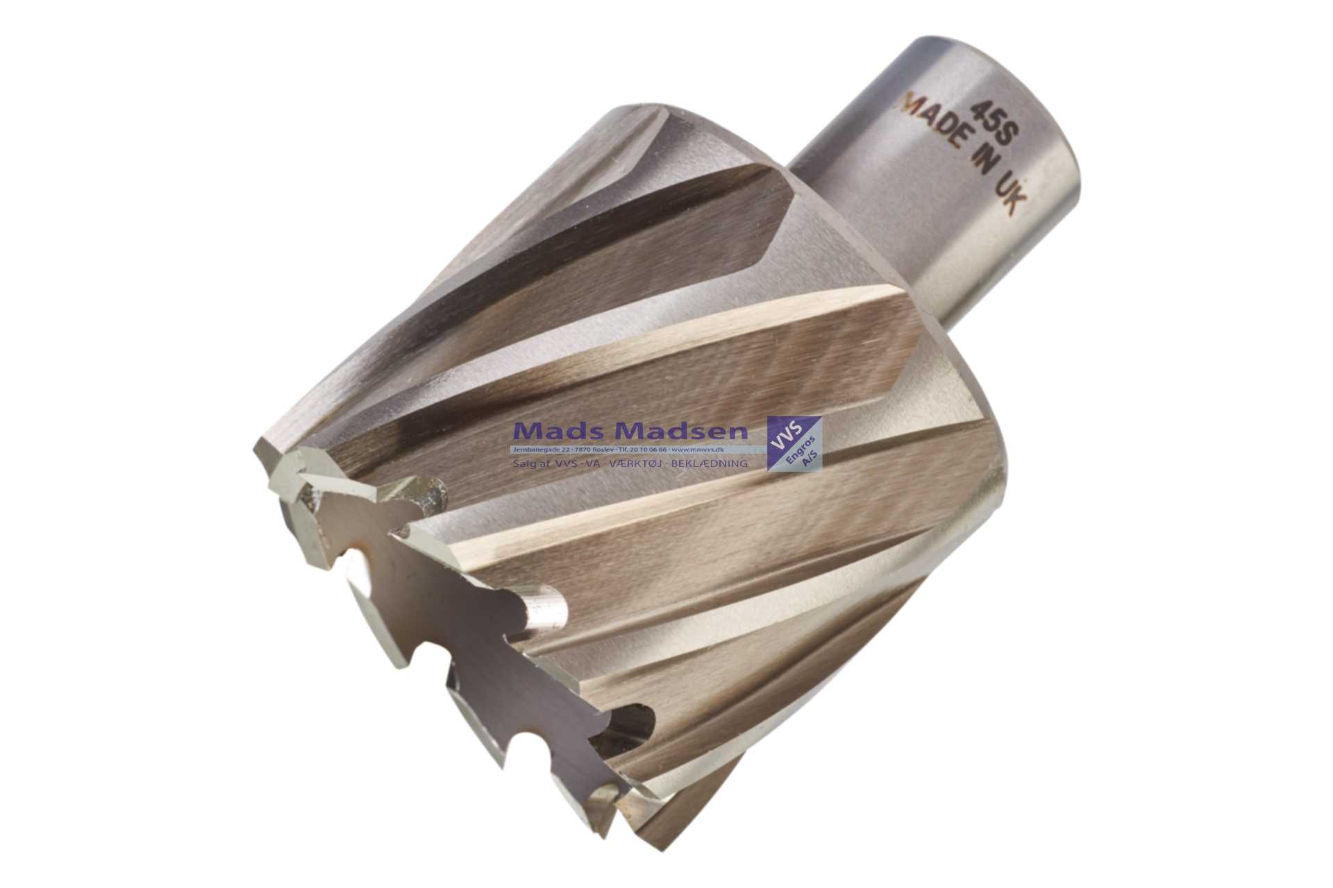 Milwaukee HSS Kernebor 45X30mm Weldon fæste 19mm 4932371754 *NETTOPRIS*