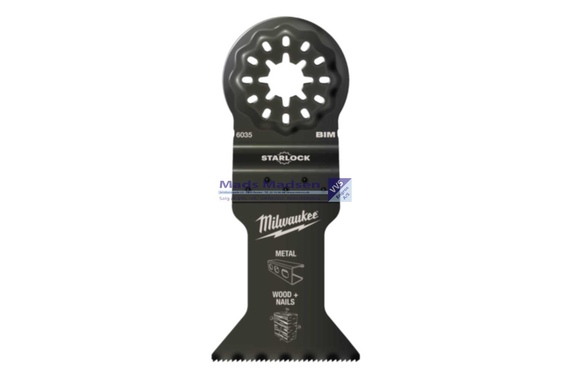 Milwaukee Multicutter klinge til træ/plast/metal 43mm 48906035 *NETTOPRIS*