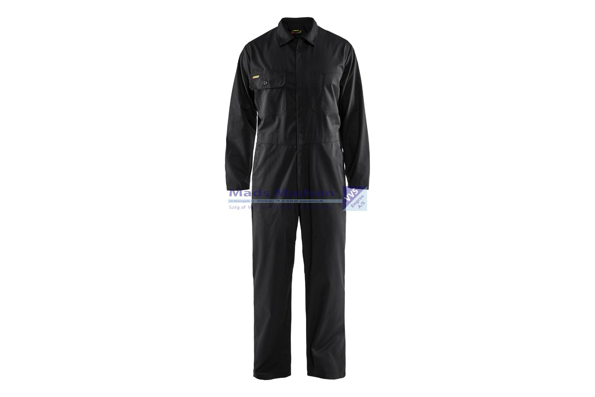 Blåkläder Kedeldragt 6270-1800-9900  C48 sort poly 65% - bom 35%
