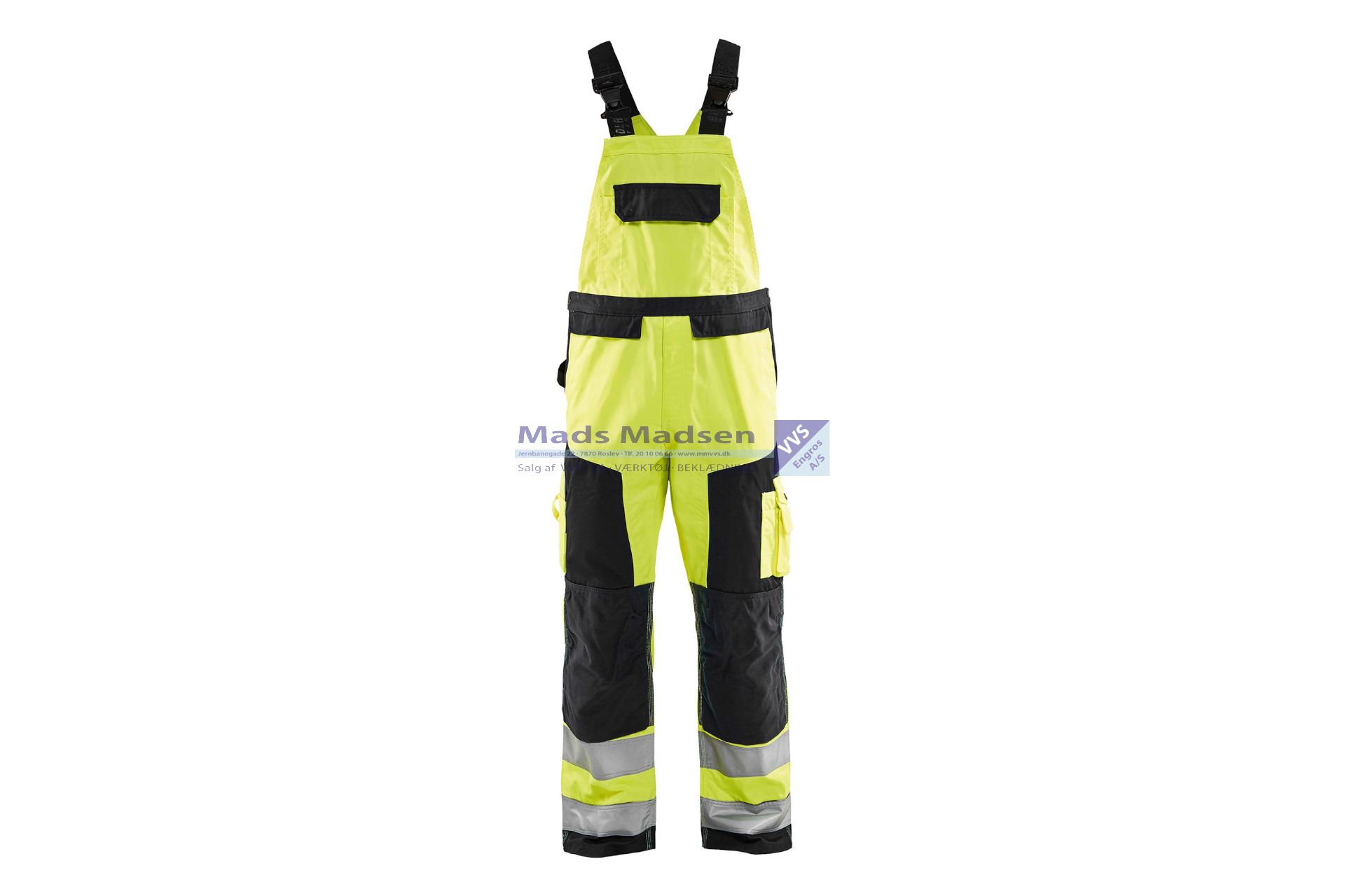 Blåkläder High vis overall 2660-1811-3399 C46 gul/sort bom 15% - poly 85%