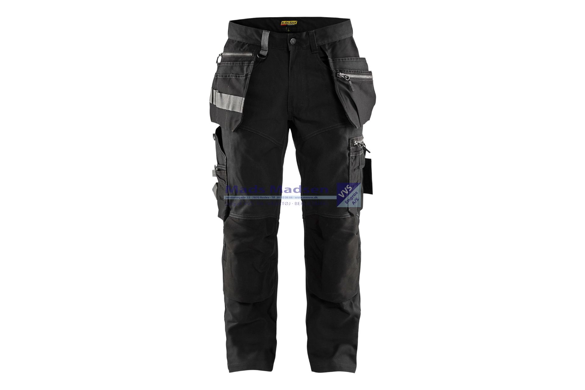 Blåkläder Håndværkerbuks canvas 1590-1343-9900  sort C50 40% poly - 60% bom