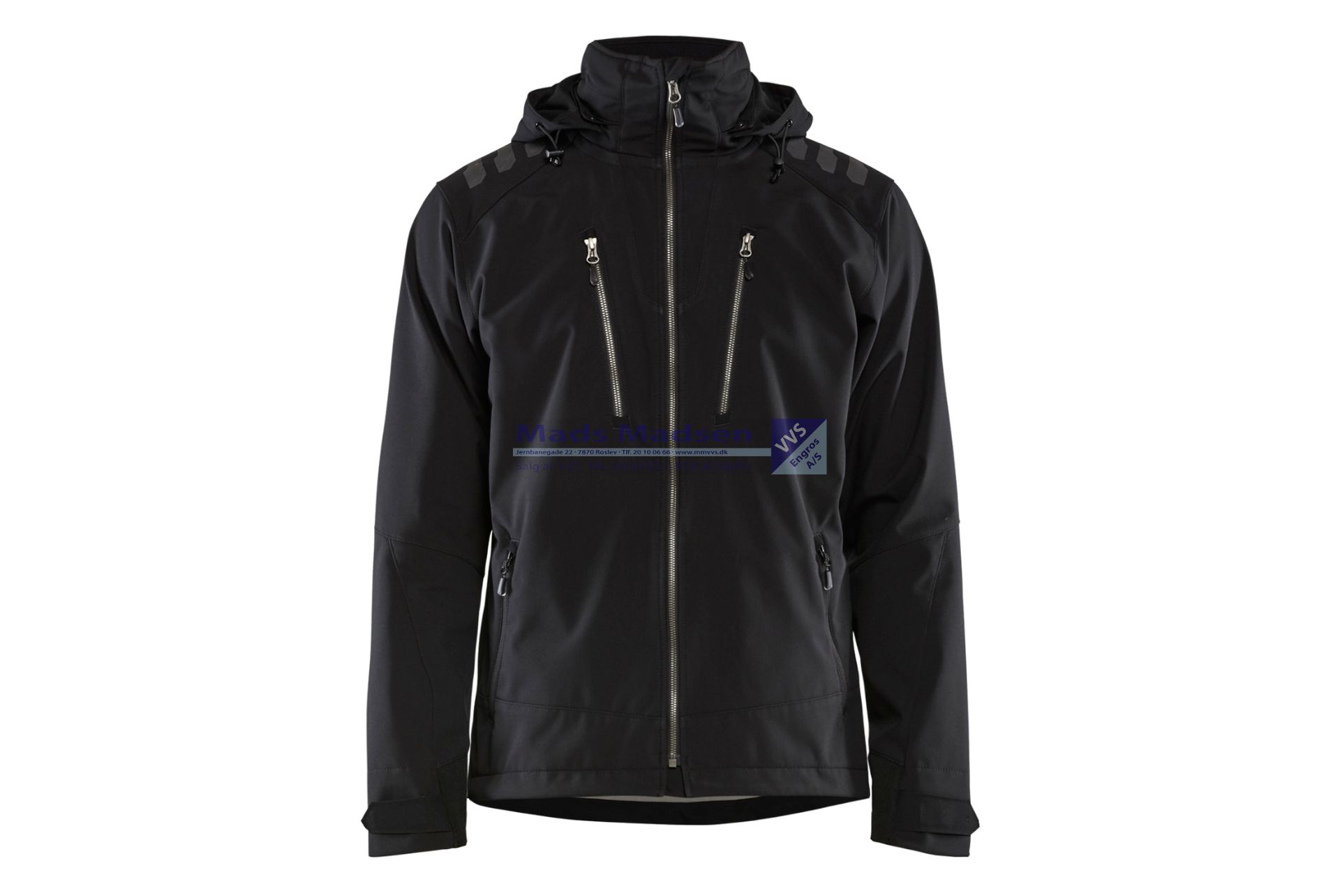 Blåkläder Softshell jakke 4749-2513-9900 sort str. XXL