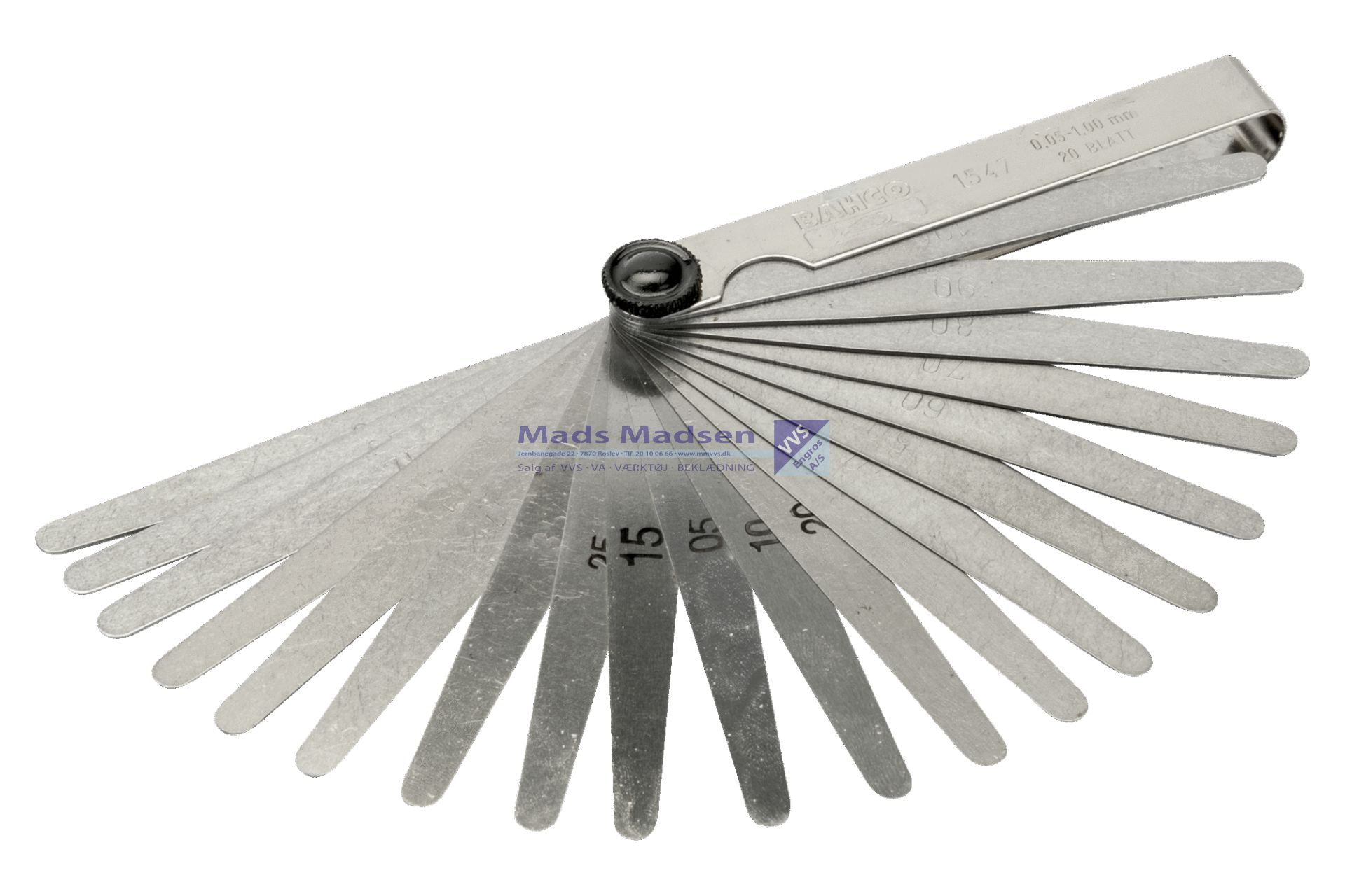 Søgeblade Bahco 1547 0,05-1,00mm (spring 0,05) *NETTOPRIS*