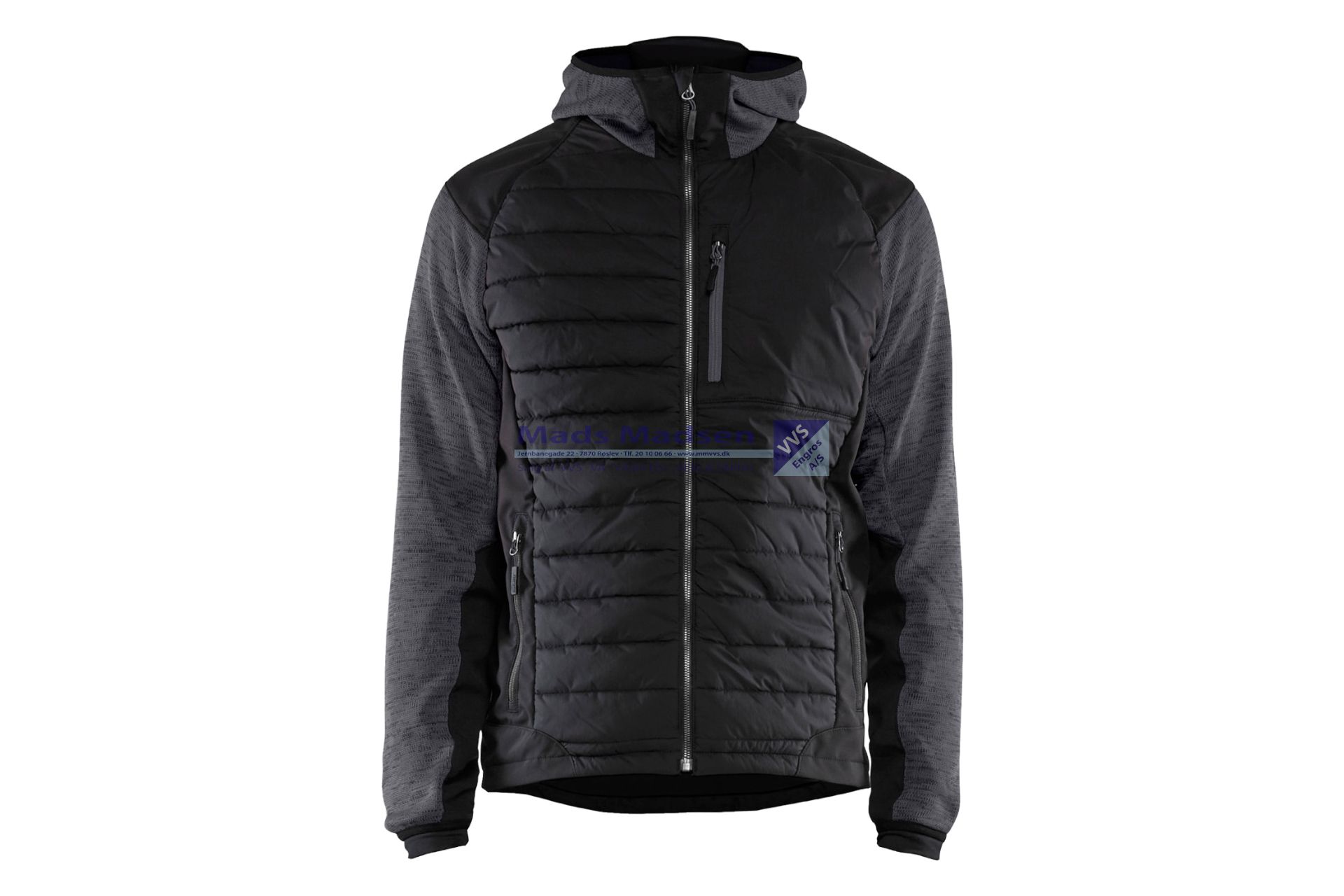 Blåkläder Hybrid jakke 5930-2117-9899  mørkegrå/sort str. 4XL