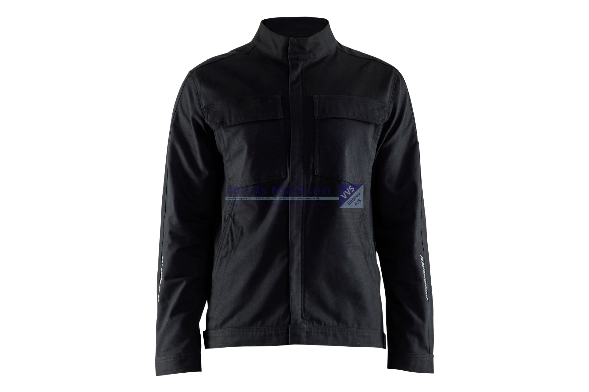Blåkläder Industri jakke stretch 4466-1344-9900 str. XXL sort bom 98% - elastolefin 2%