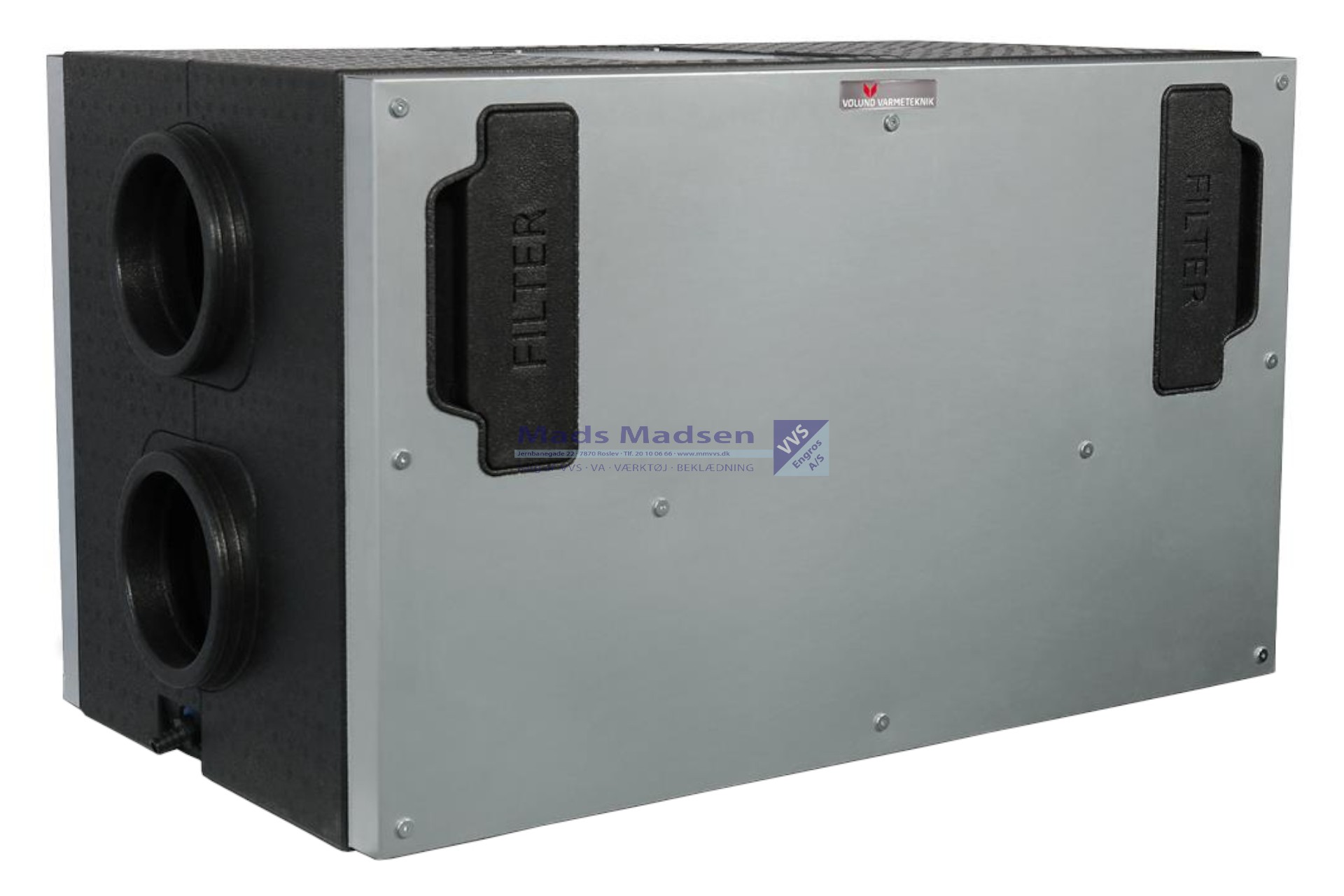 Genvex ventilations aggregat ECO 300 loftmodel m/PET plast veksler incl. Optima 270 styringprint samt bypass & indbygget fugtstyring kan forbindes til CTS-anlæg via Modbus-kommunikation 230m3/t v/100Pa SEL800 4x indv.160mm & udv. 200mm tilslutninger vandret (S) 067871