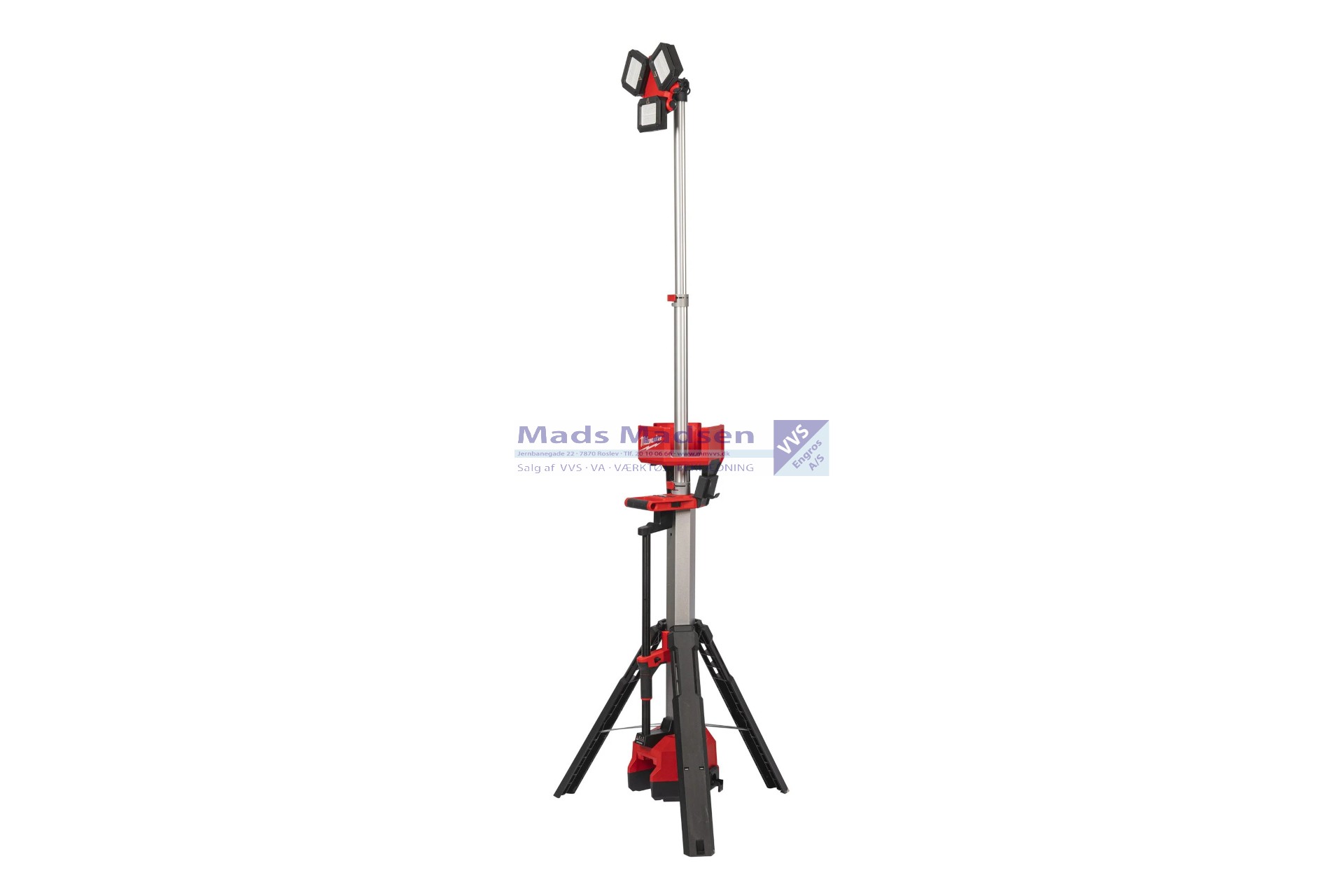 Milwaukee M18 HOSALC-0 områdelampe på stativ 6000 lumen Solo 4933478116 *NETTOPRIS*