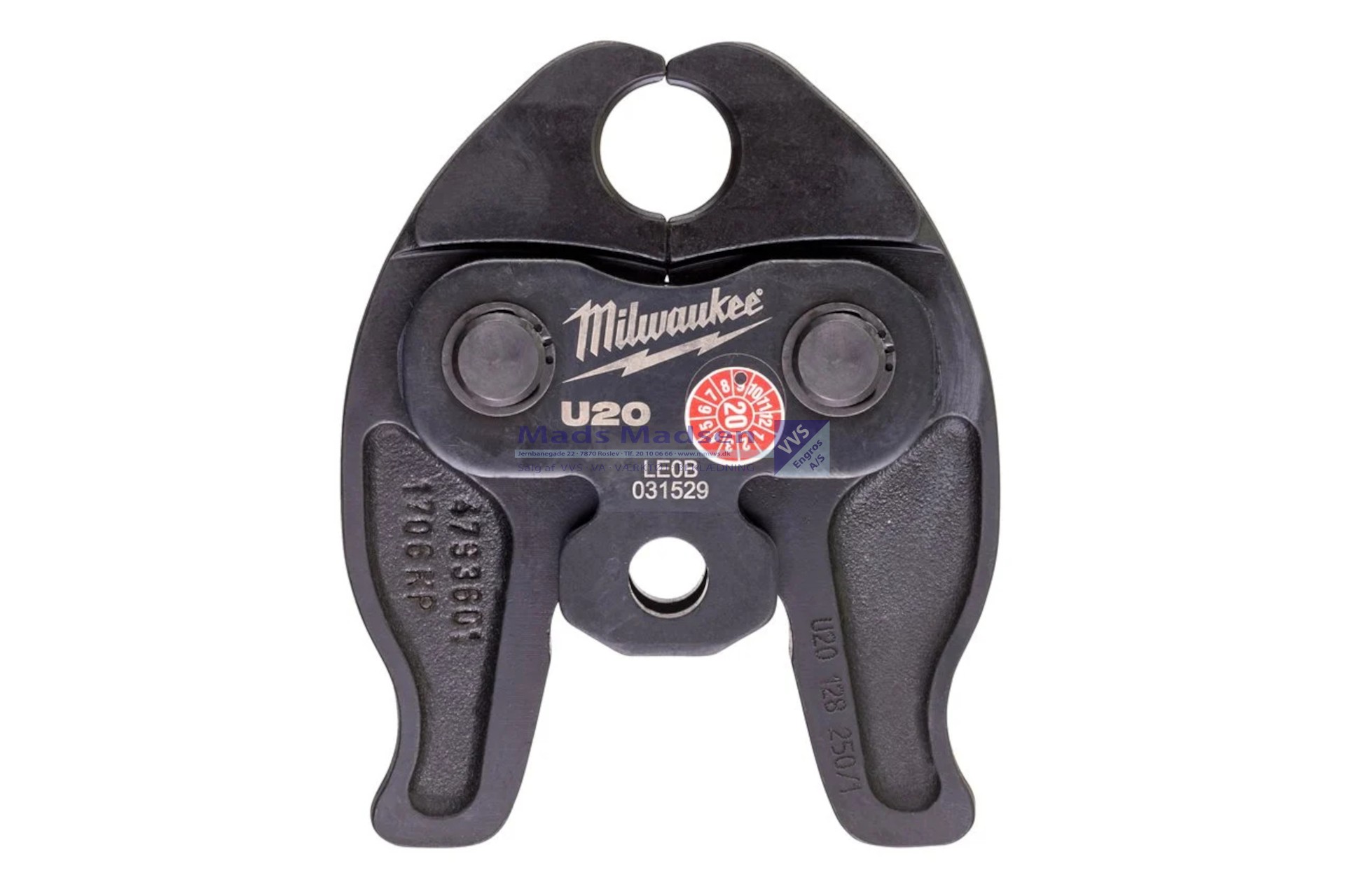 Milwaukee M12 pressstang TH/U-bakke Ø20 4932430297 *NETTOPRIS*