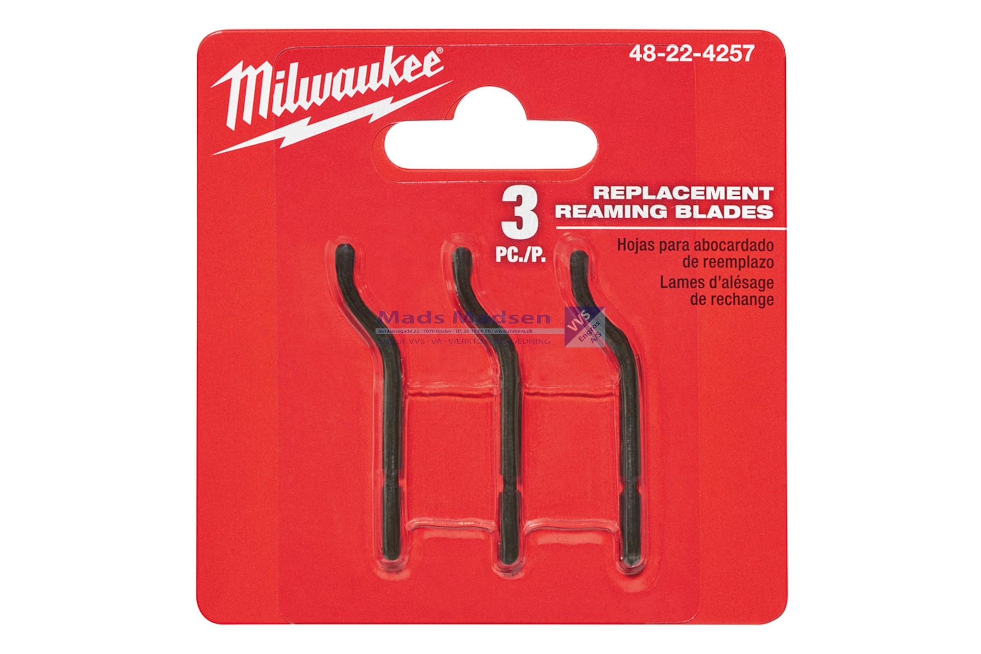 Milwaukee reserveklinge til afgrater 3 pk. 48224257 *NETTOPRIS*