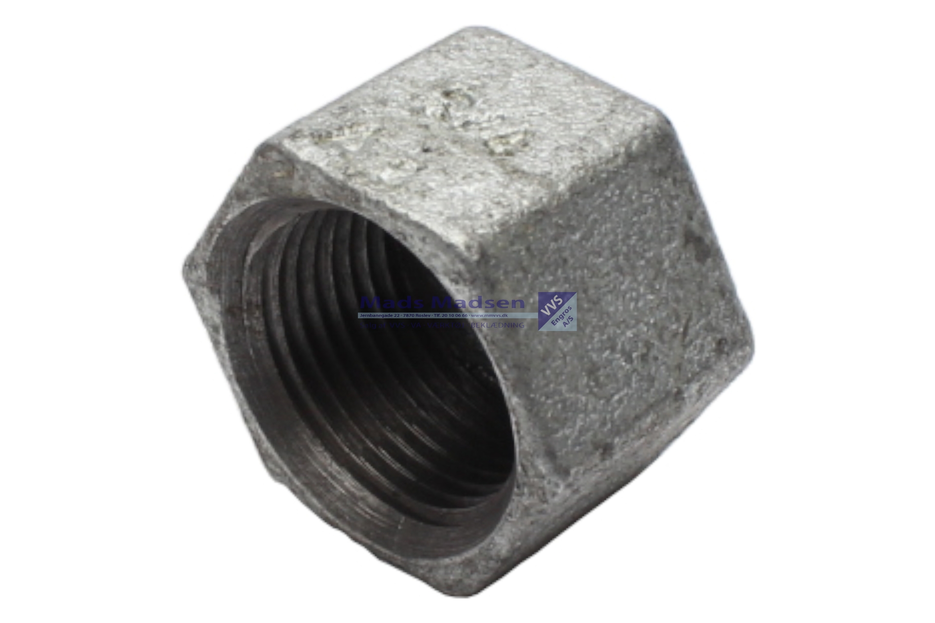 3/4" galv slutmuffe